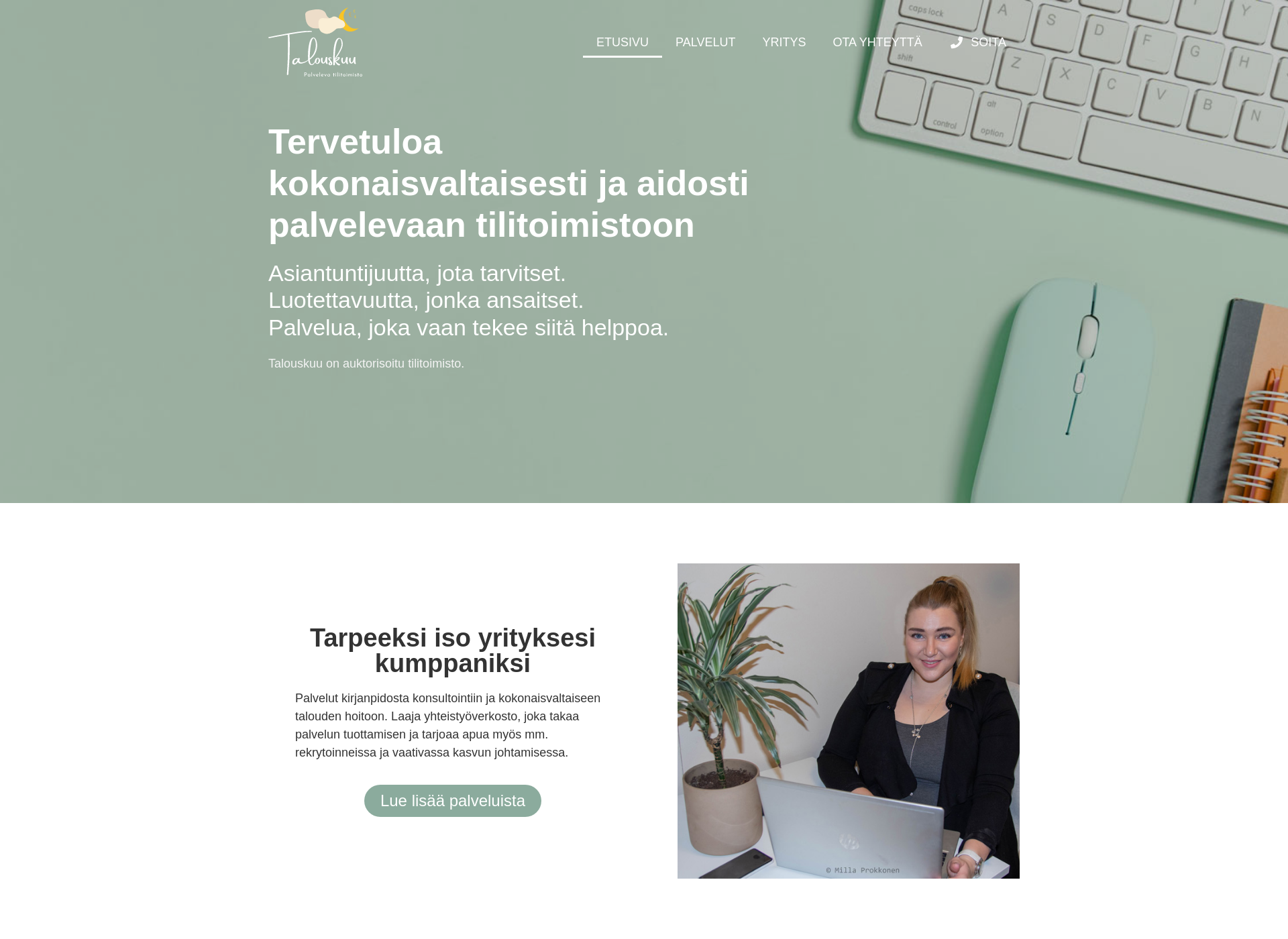 Screenshot for talouskuu.fi