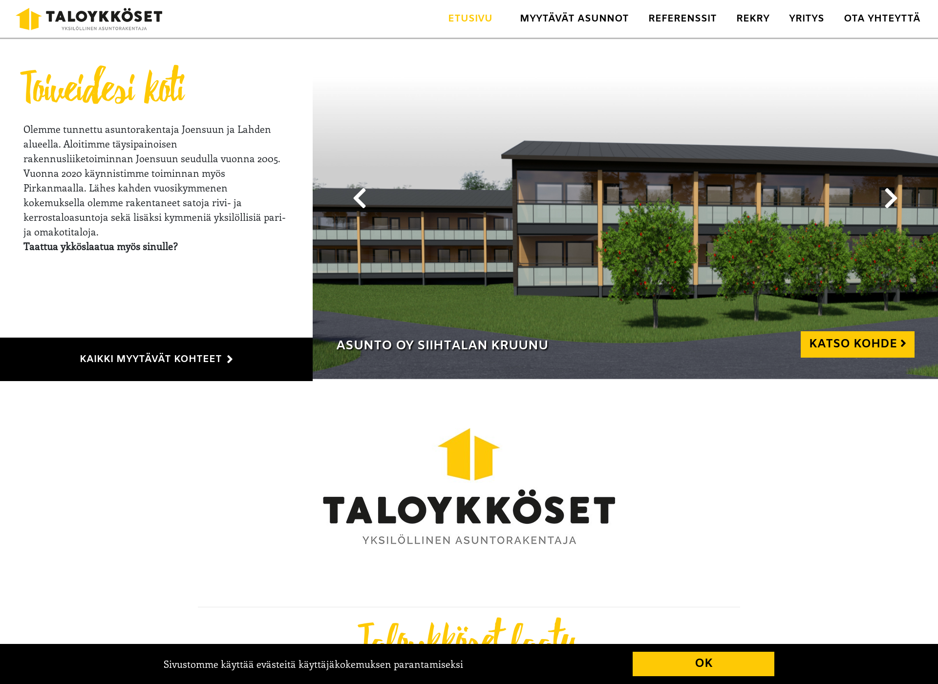 Screenshot for taloykkoset.fi