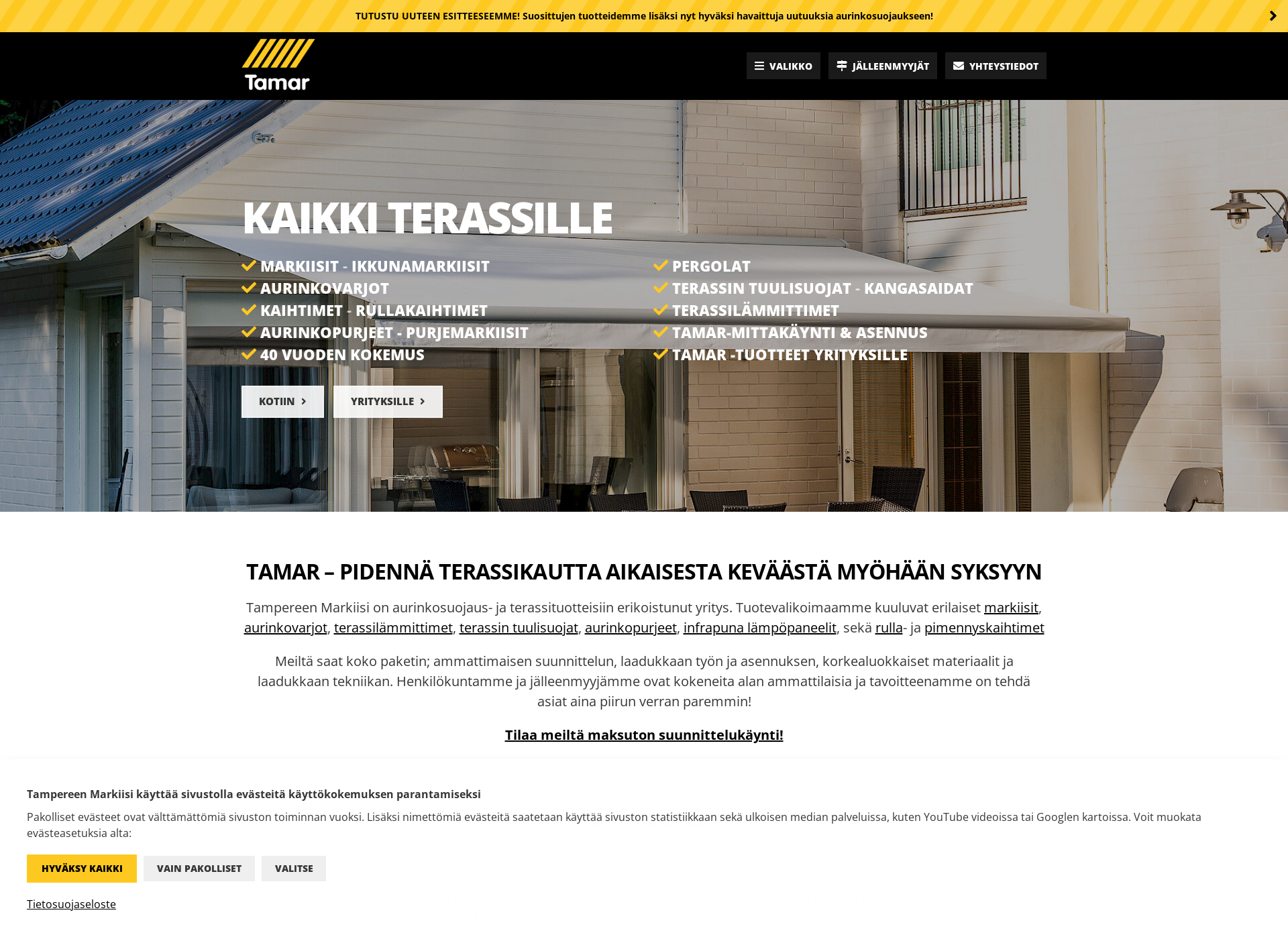 Screenshot for tamar.fi