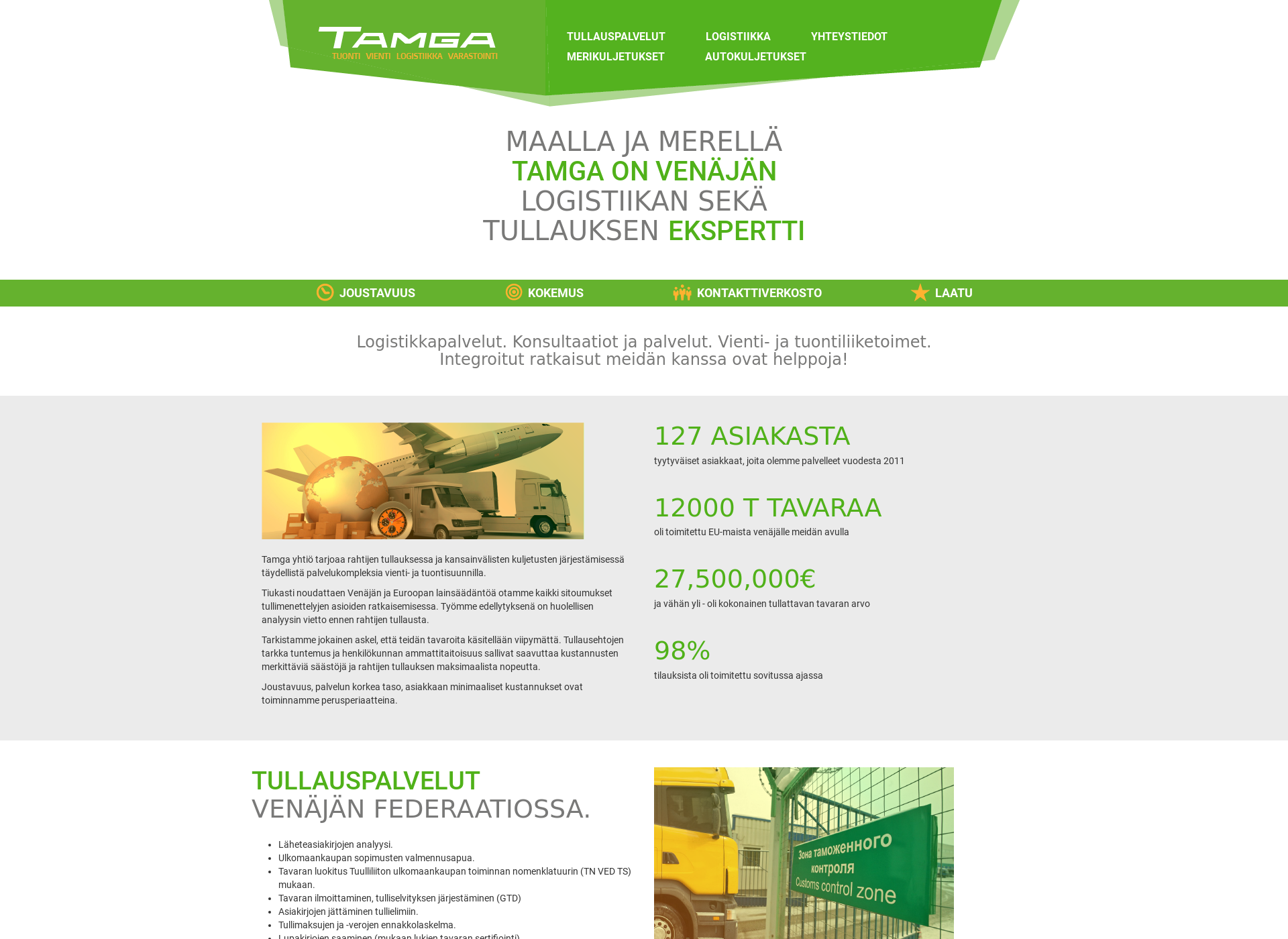 Screenshot for tamga.fi
