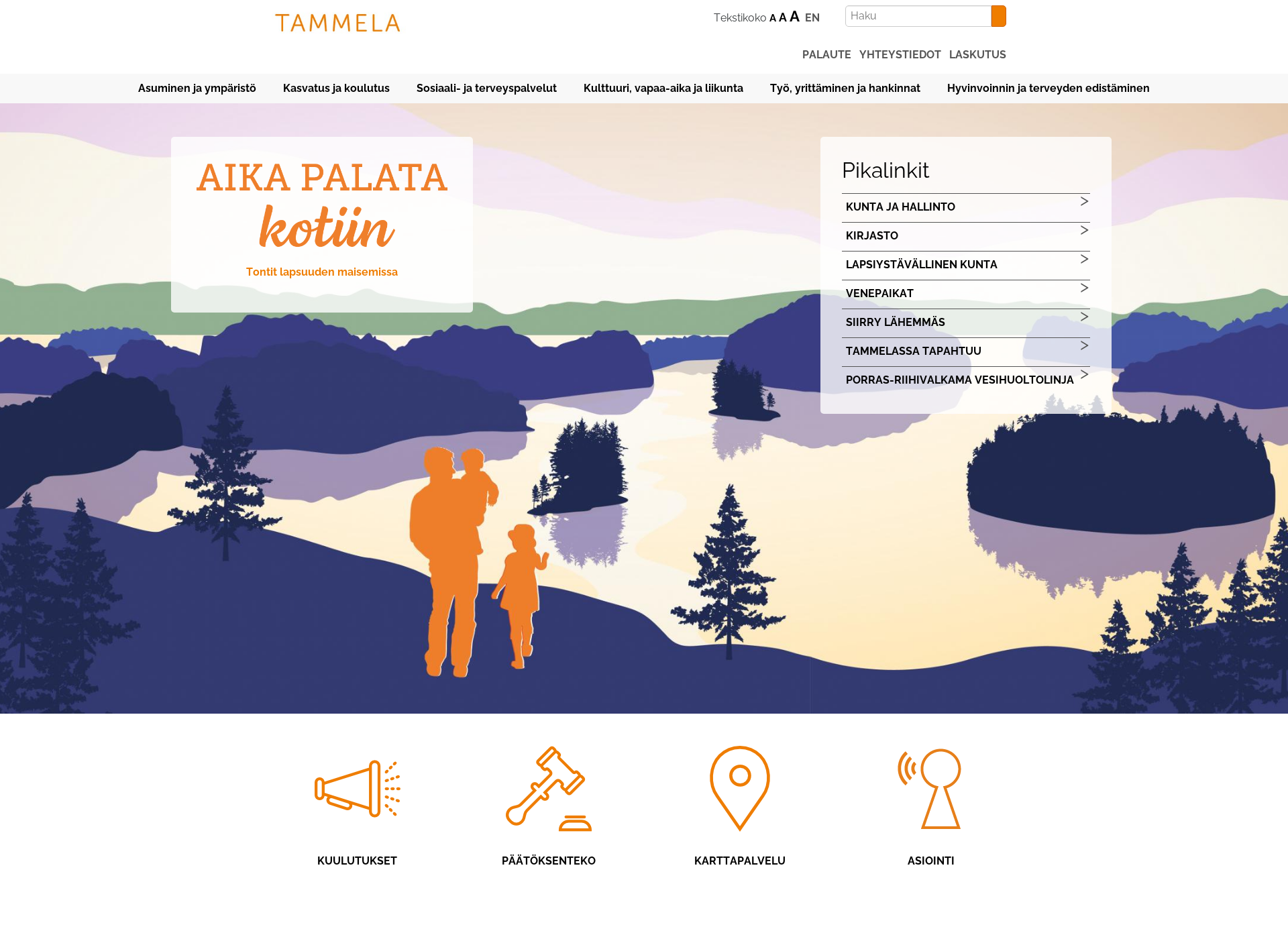 Screenshot for tammela.fi