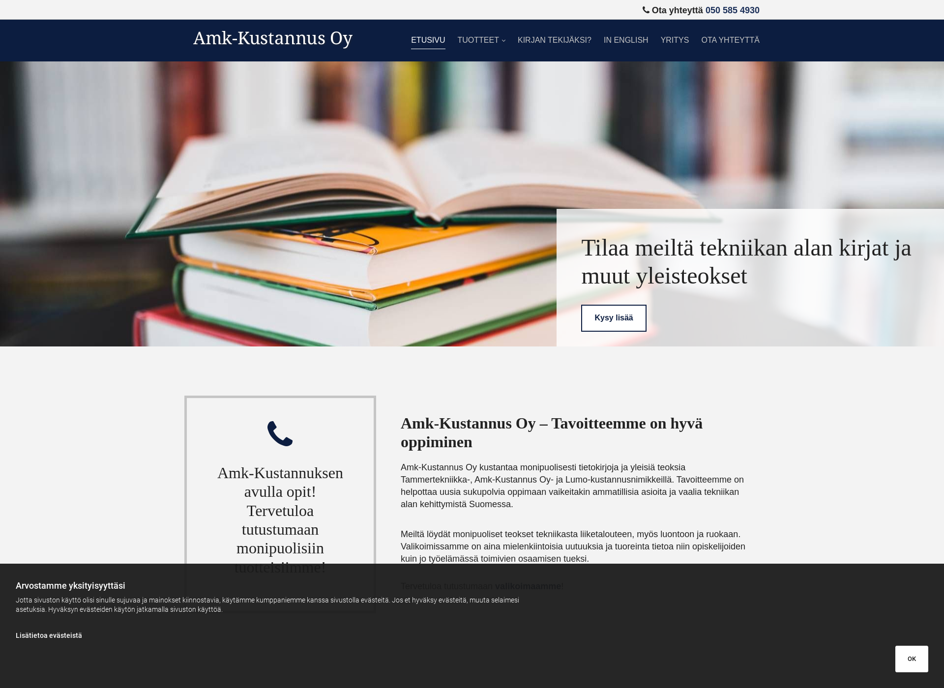 Screenshot for tammertekniikka.fi