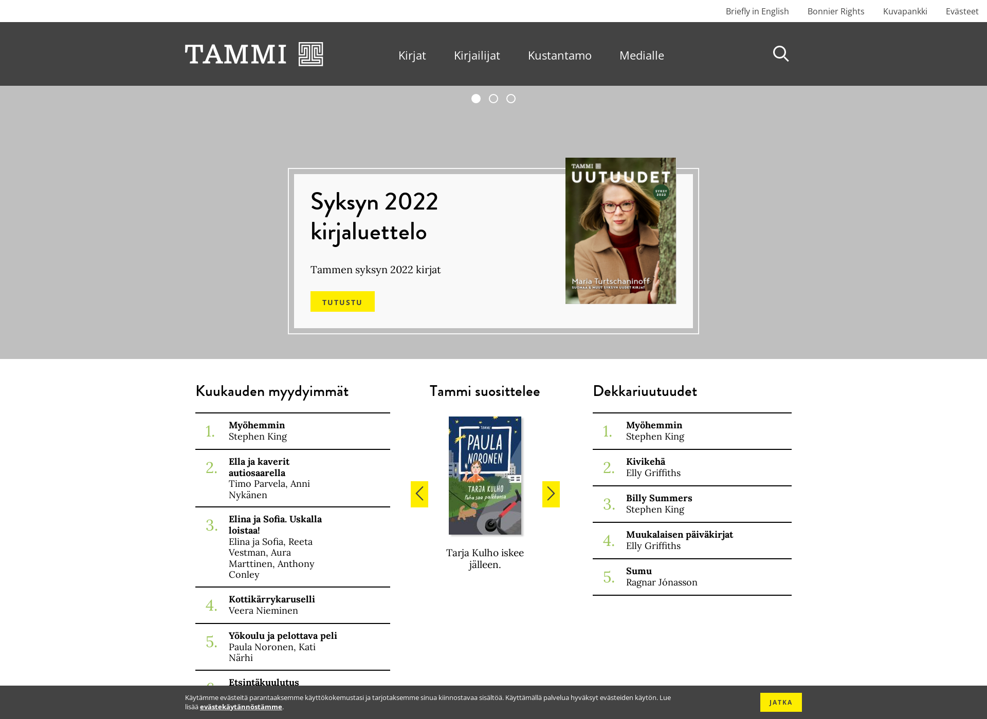 Screenshot for tammi.fi