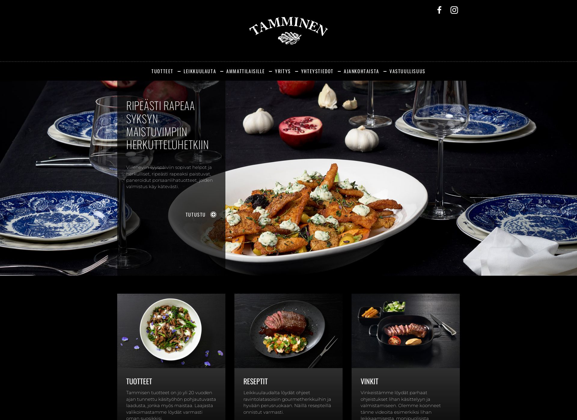 Screenshot for tamminen.fi