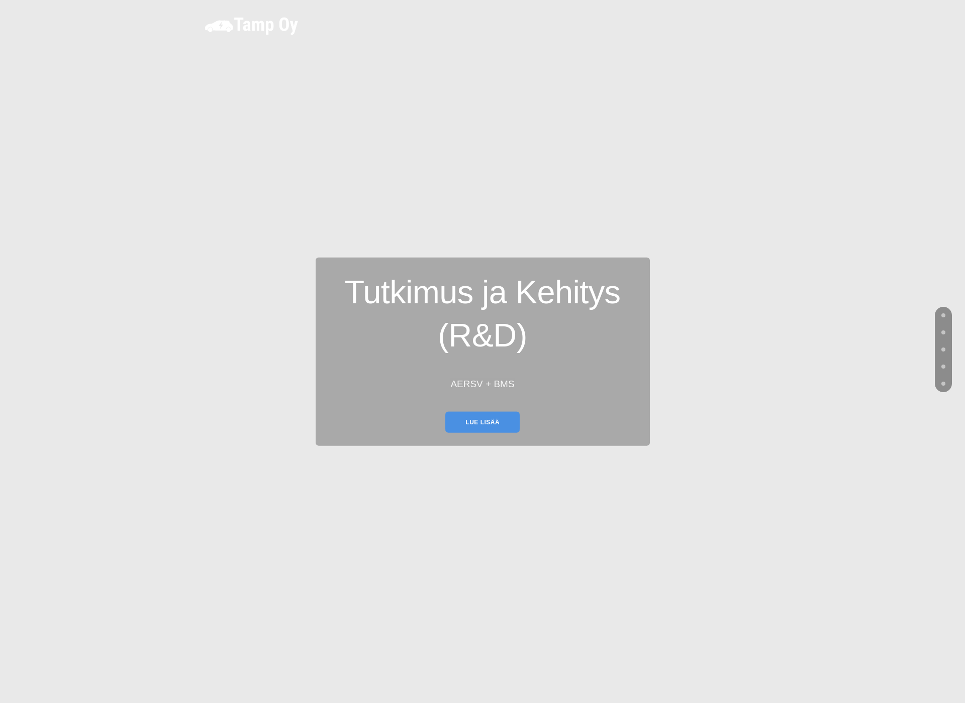 Skärmdump för tamp.fi