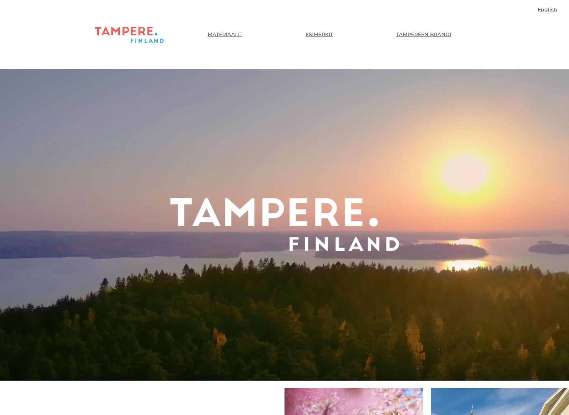 Skärmdump för tampereenbrandi.fi
