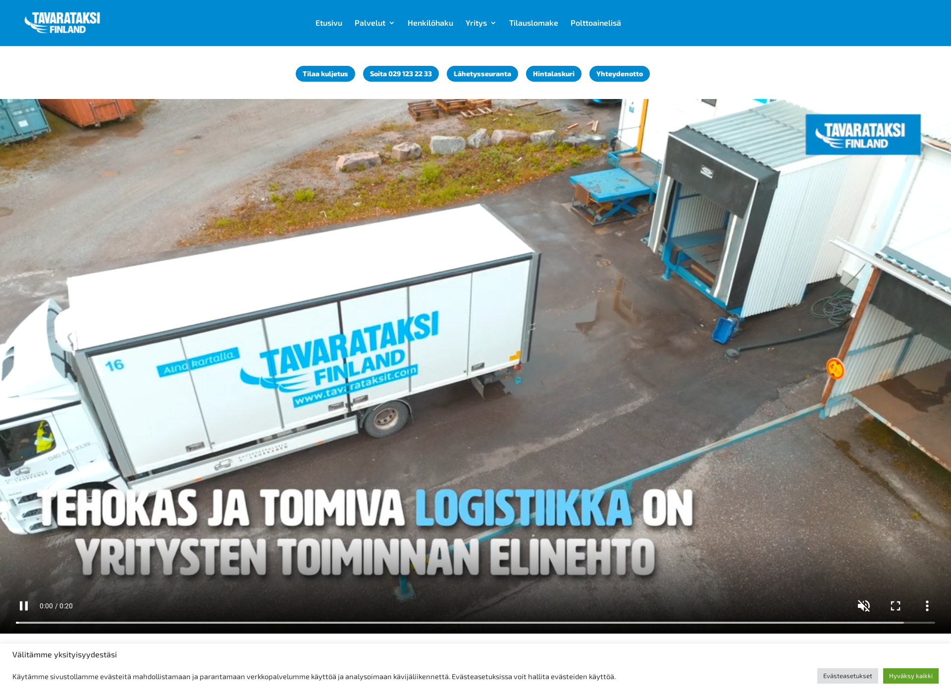 Screenshot for tampereentavarataksit.fi