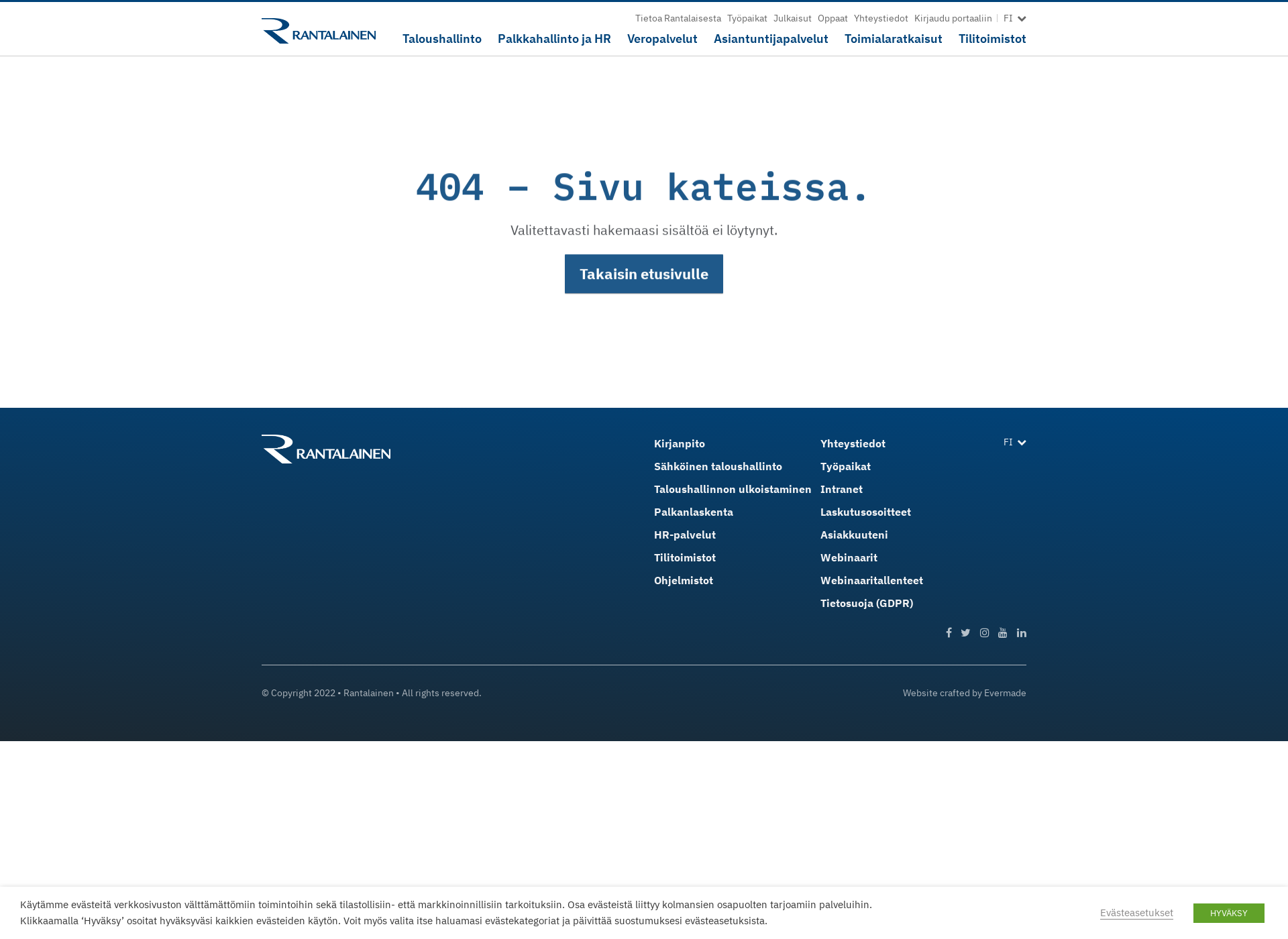 Screenshot for tampereentilijakonsultointi.fi