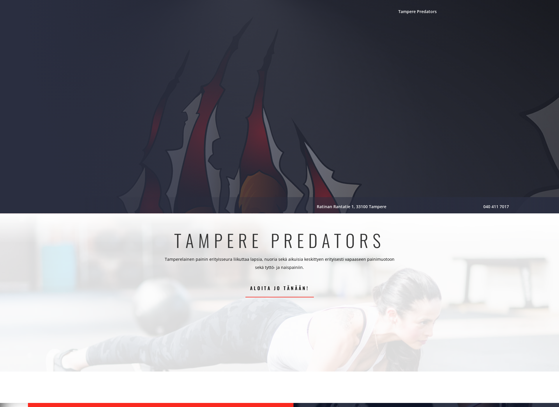 Screenshot for tamperepredators.fi