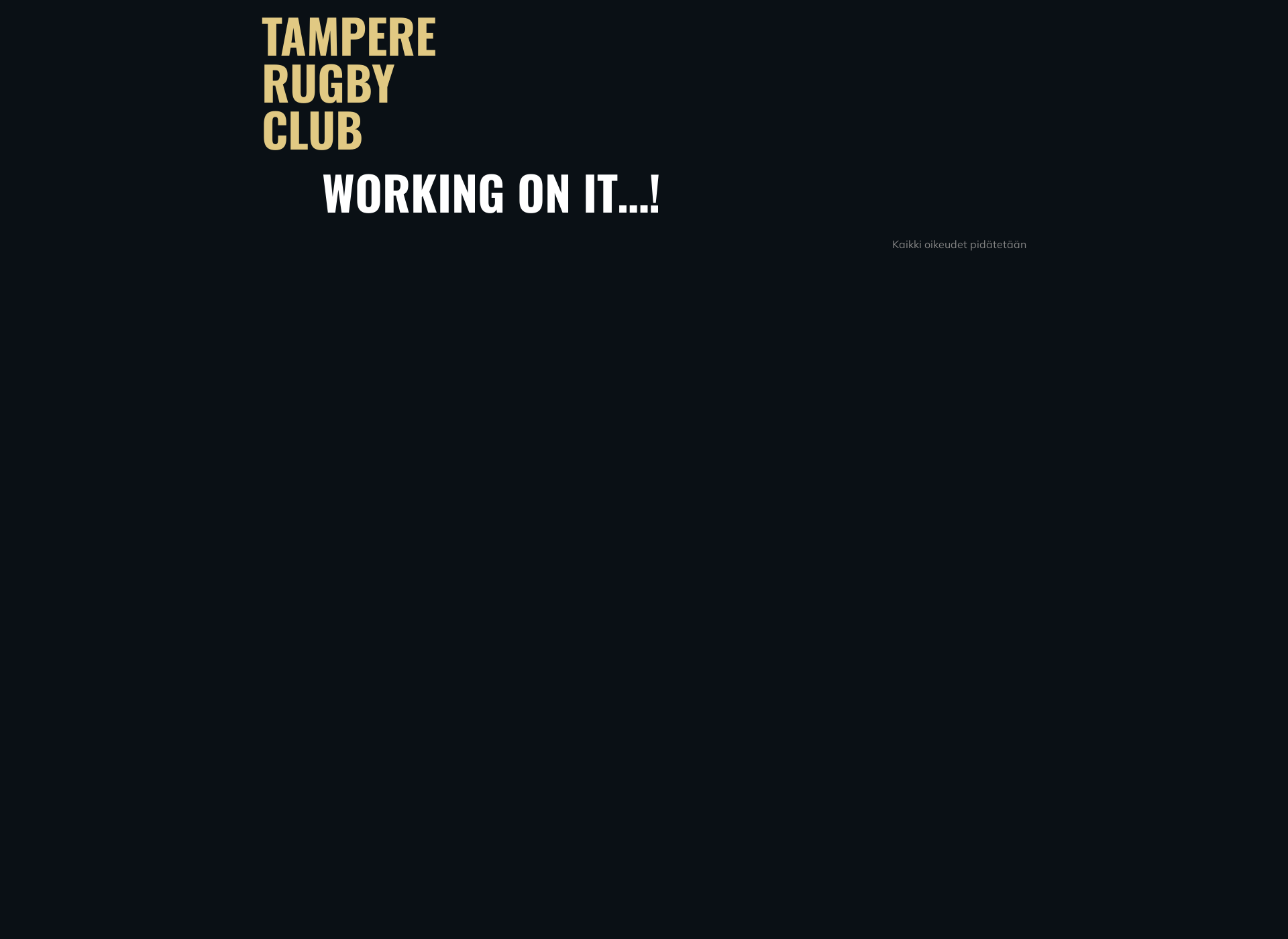 Screenshot for tampererugby.fi