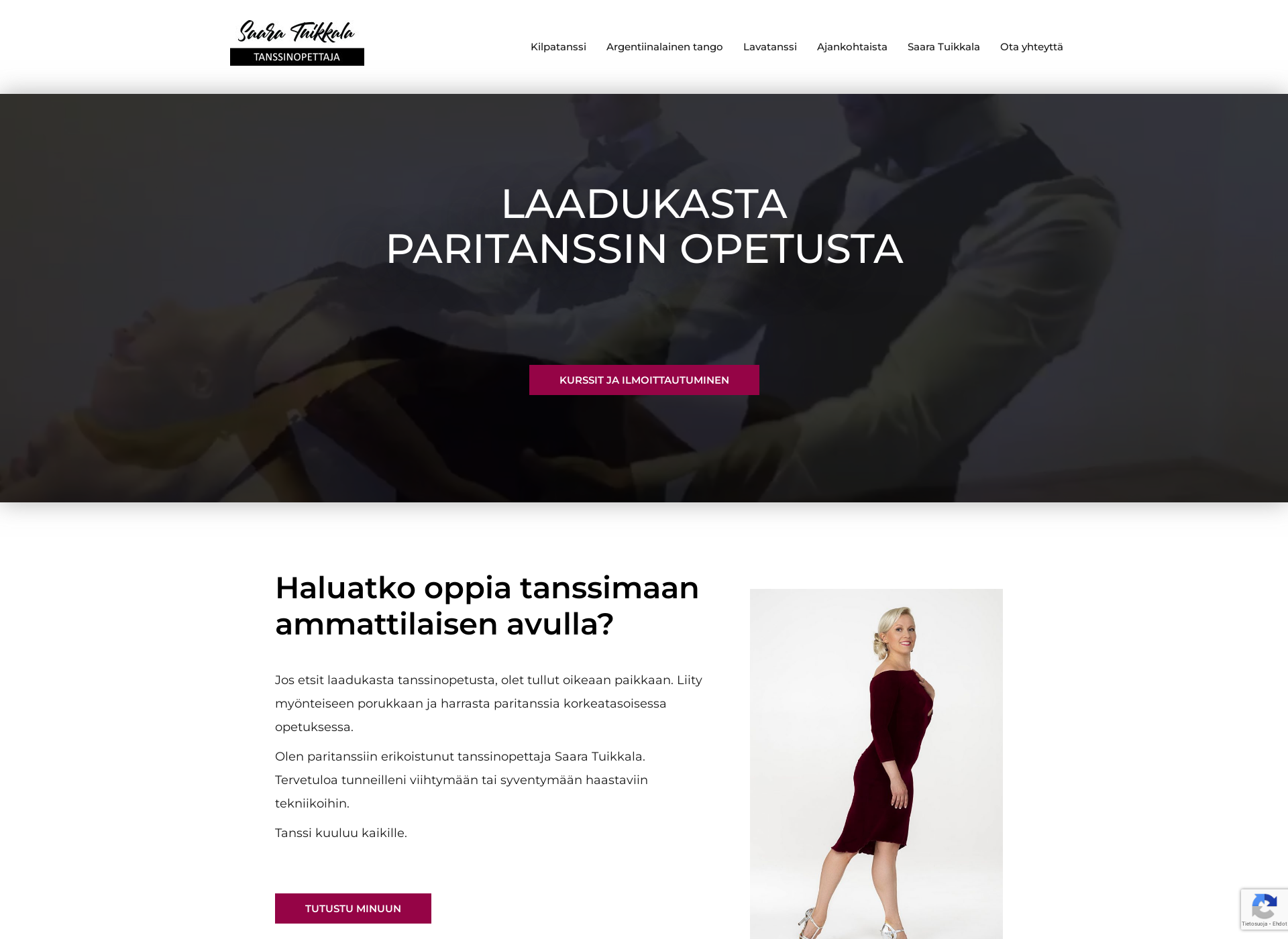 Screenshot for tangoakatemia.fi