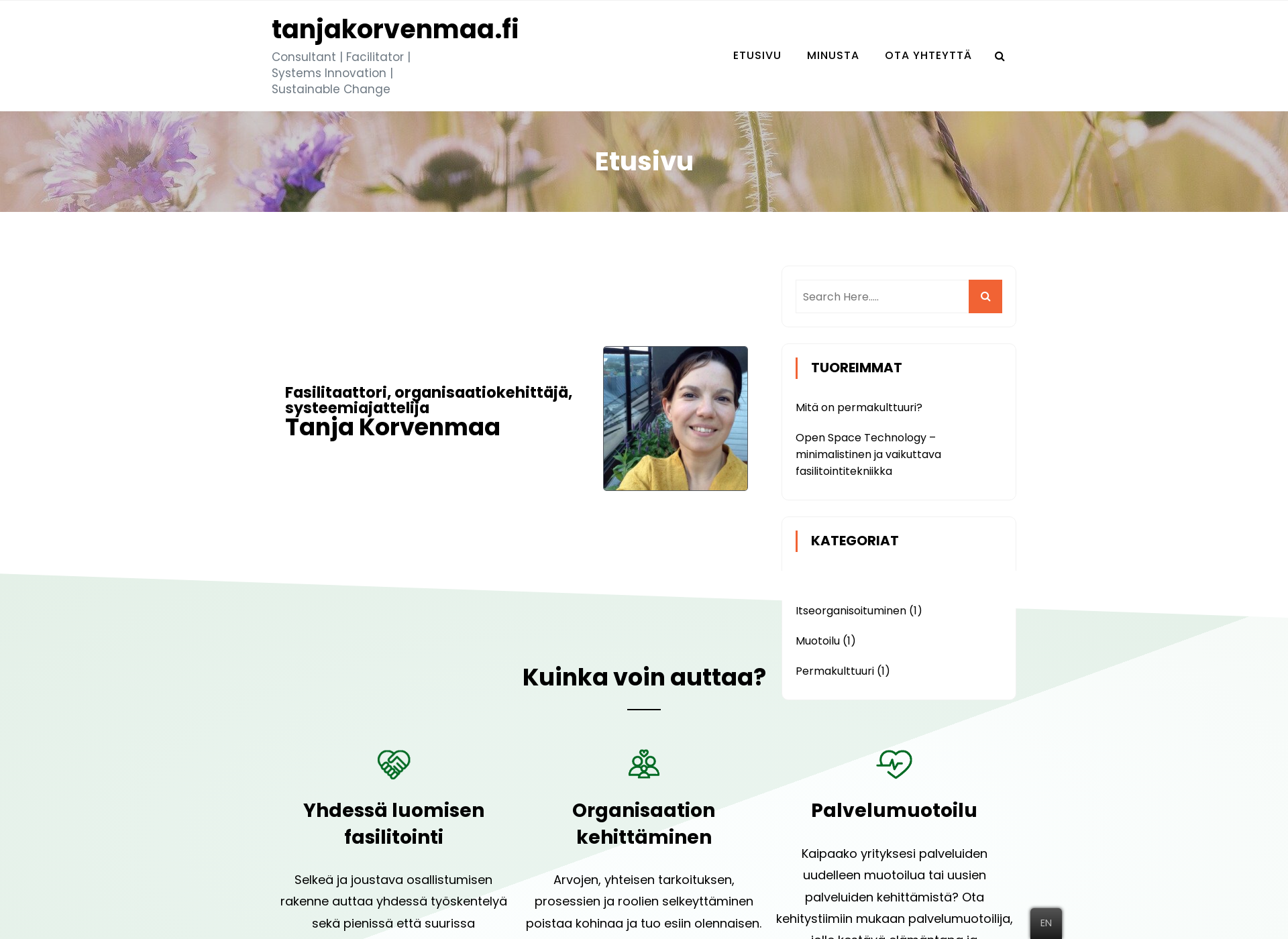 Screenshot for tanjakorvenmaa.fi