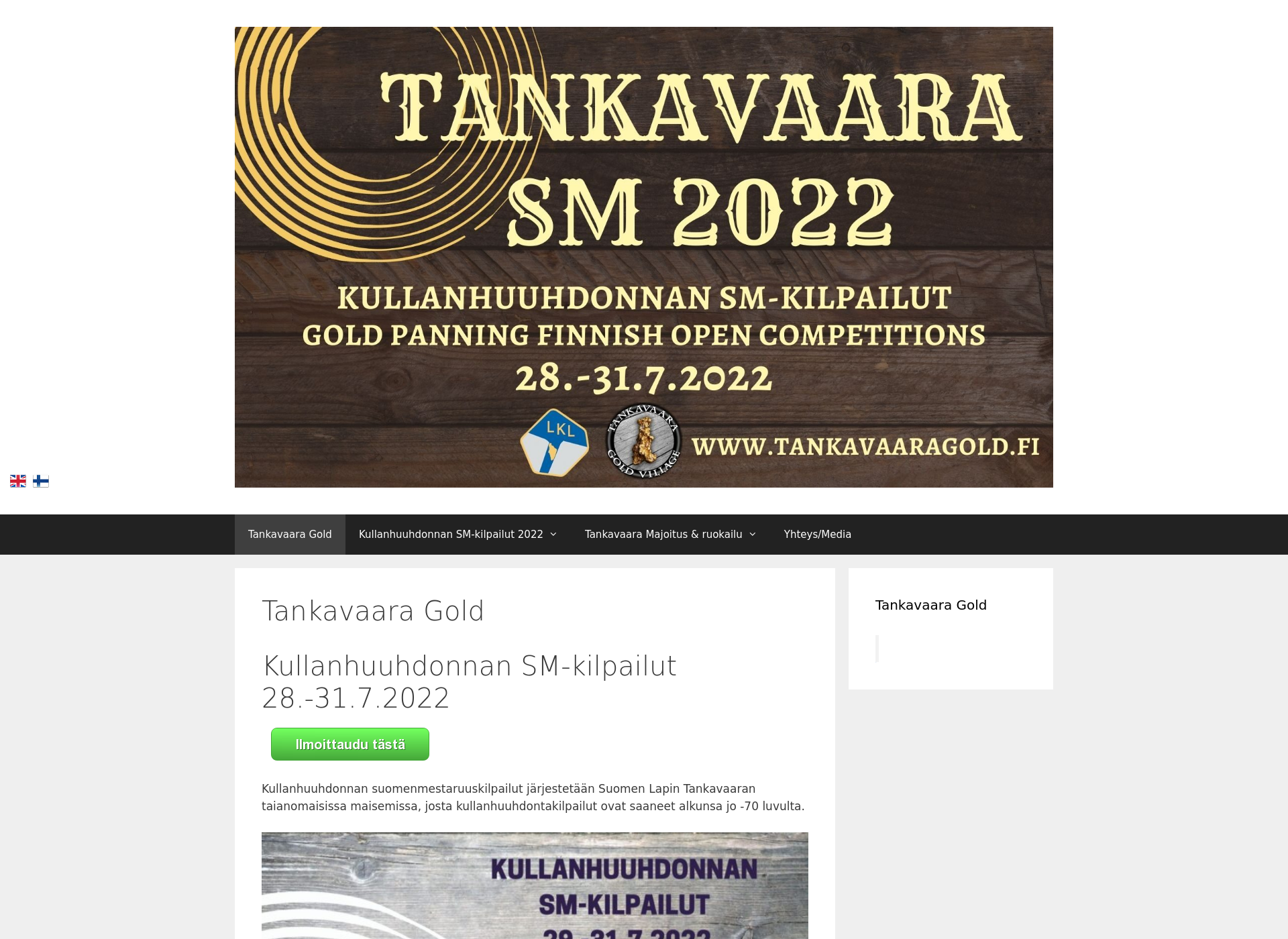 Näyttökuva tankavaaragold.fi