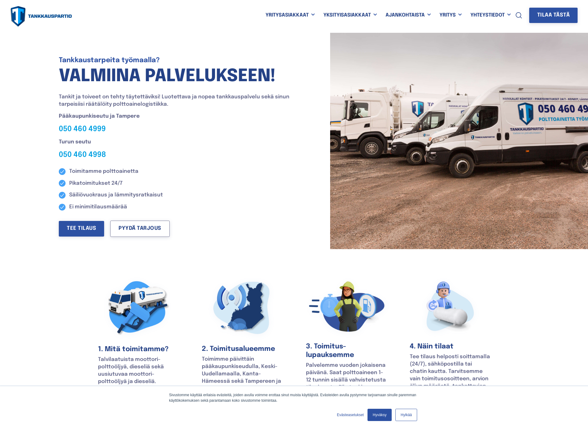 Screenshot for tankkauspartio.fi