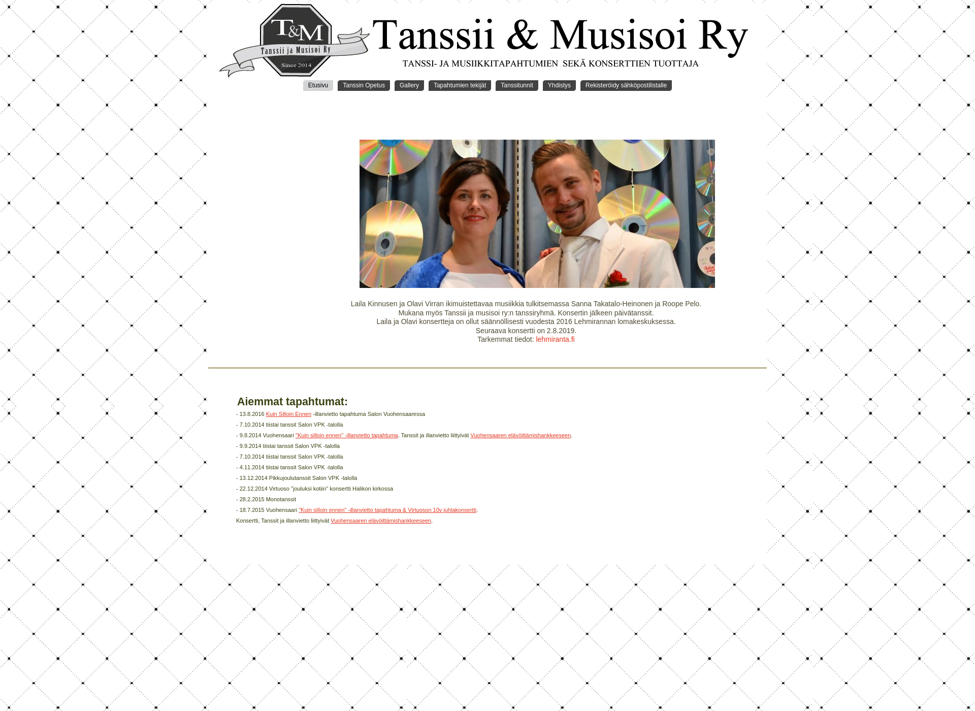 Screenshot for tanssiijamusisoi.fi