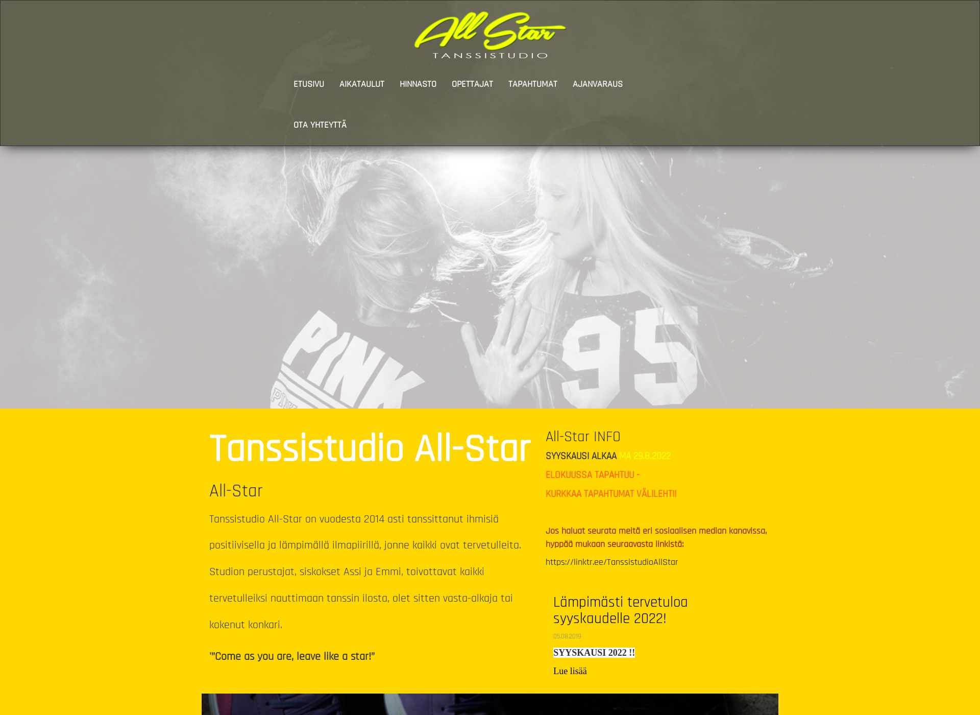 Screenshot for tanssistudioallstar.fi