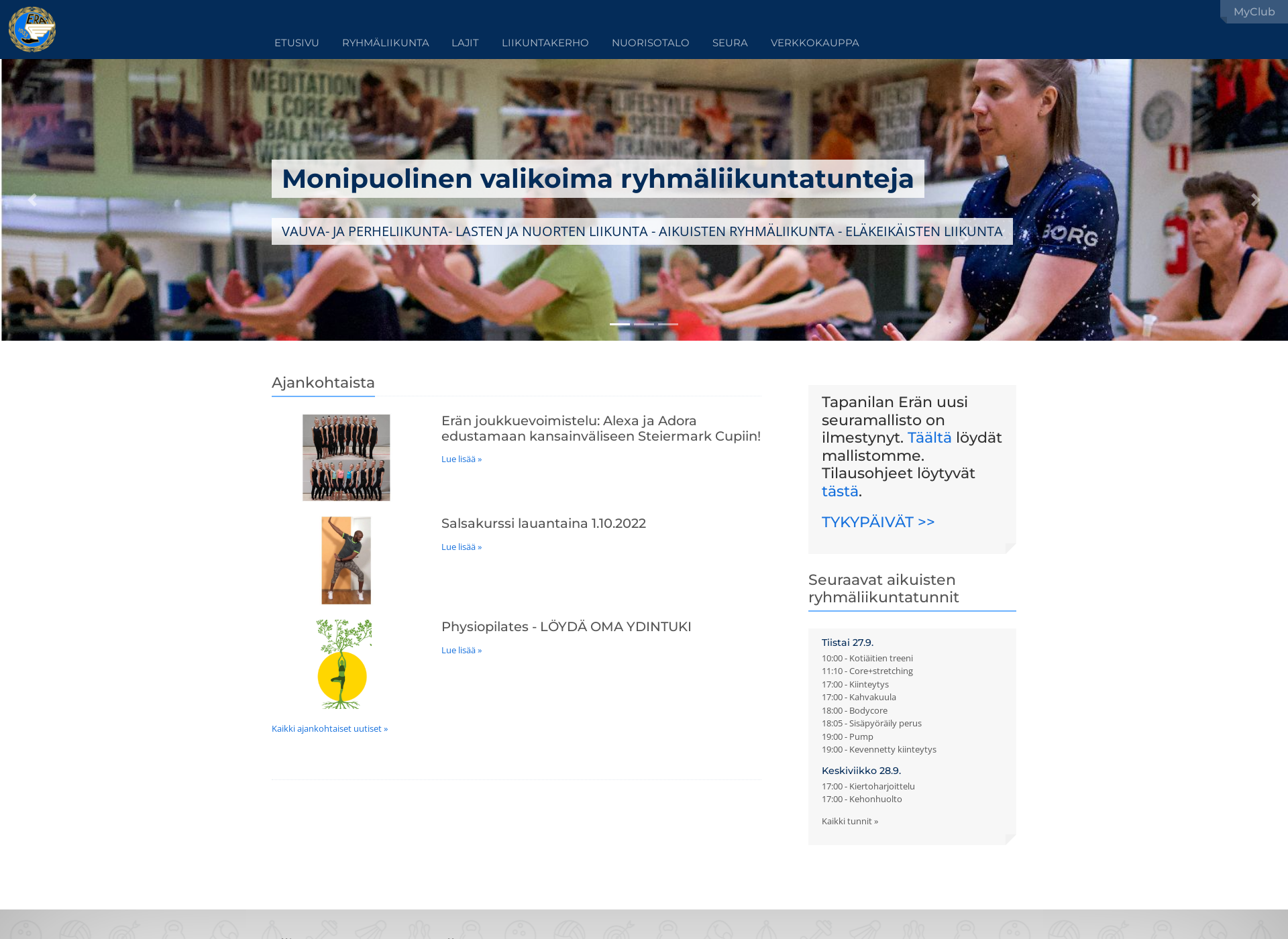 Screenshot for tapanilanera.fi