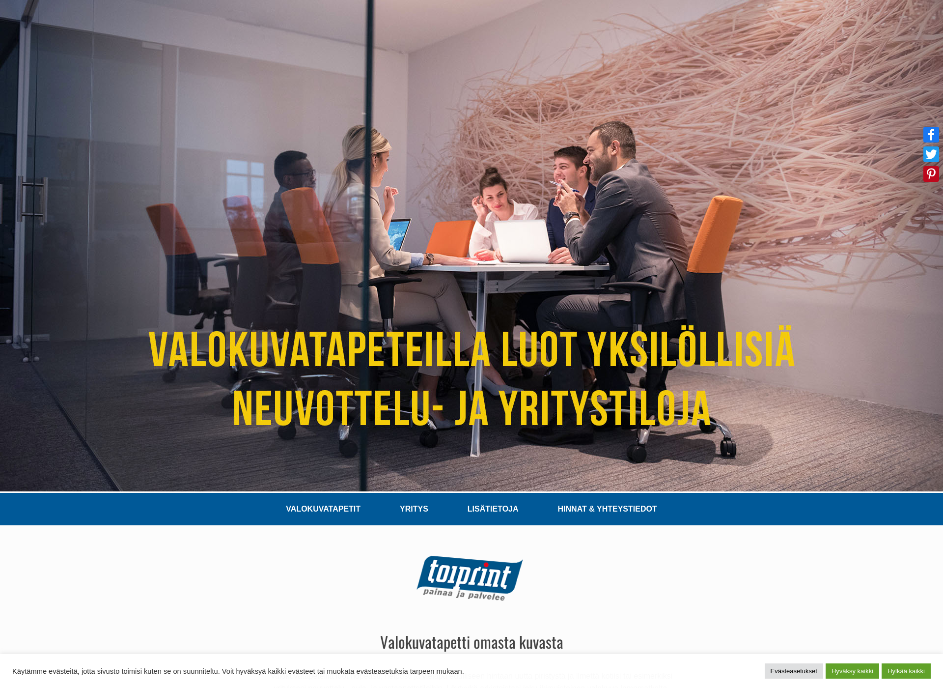 Näyttökuva tapettiomastakuvasta.fi