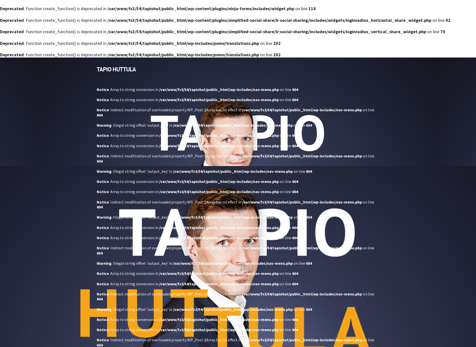 Skärmdump för tapiohuttula.fi