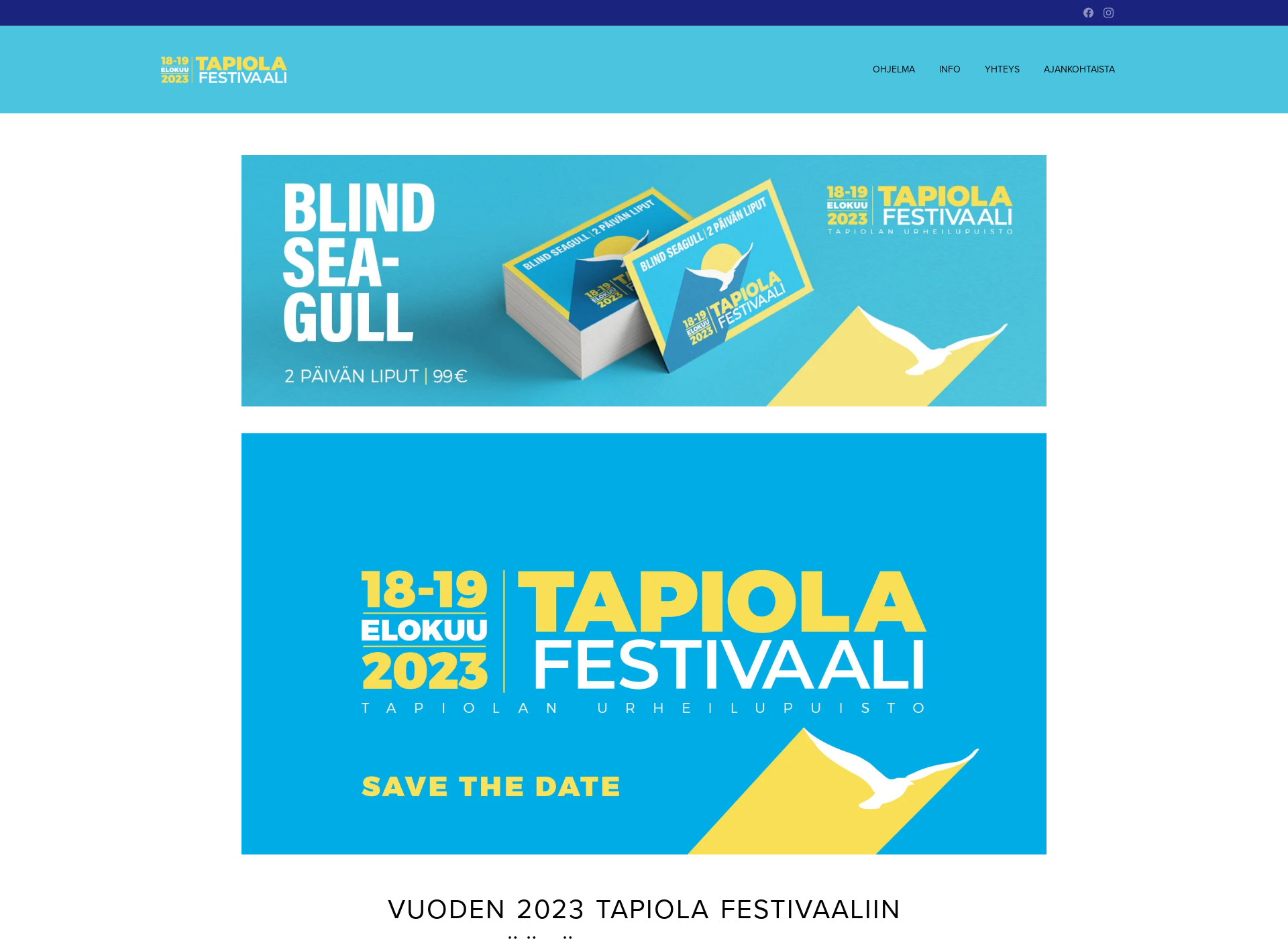 Screenshot for tapiolafestivaali.fi