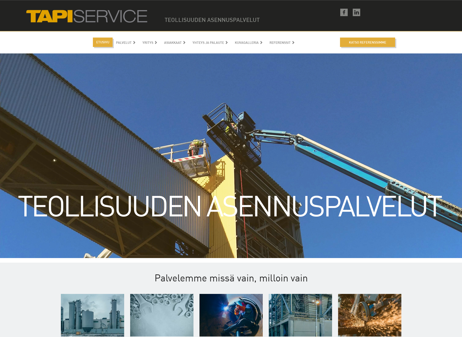 Screenshot for tapiservice.fi