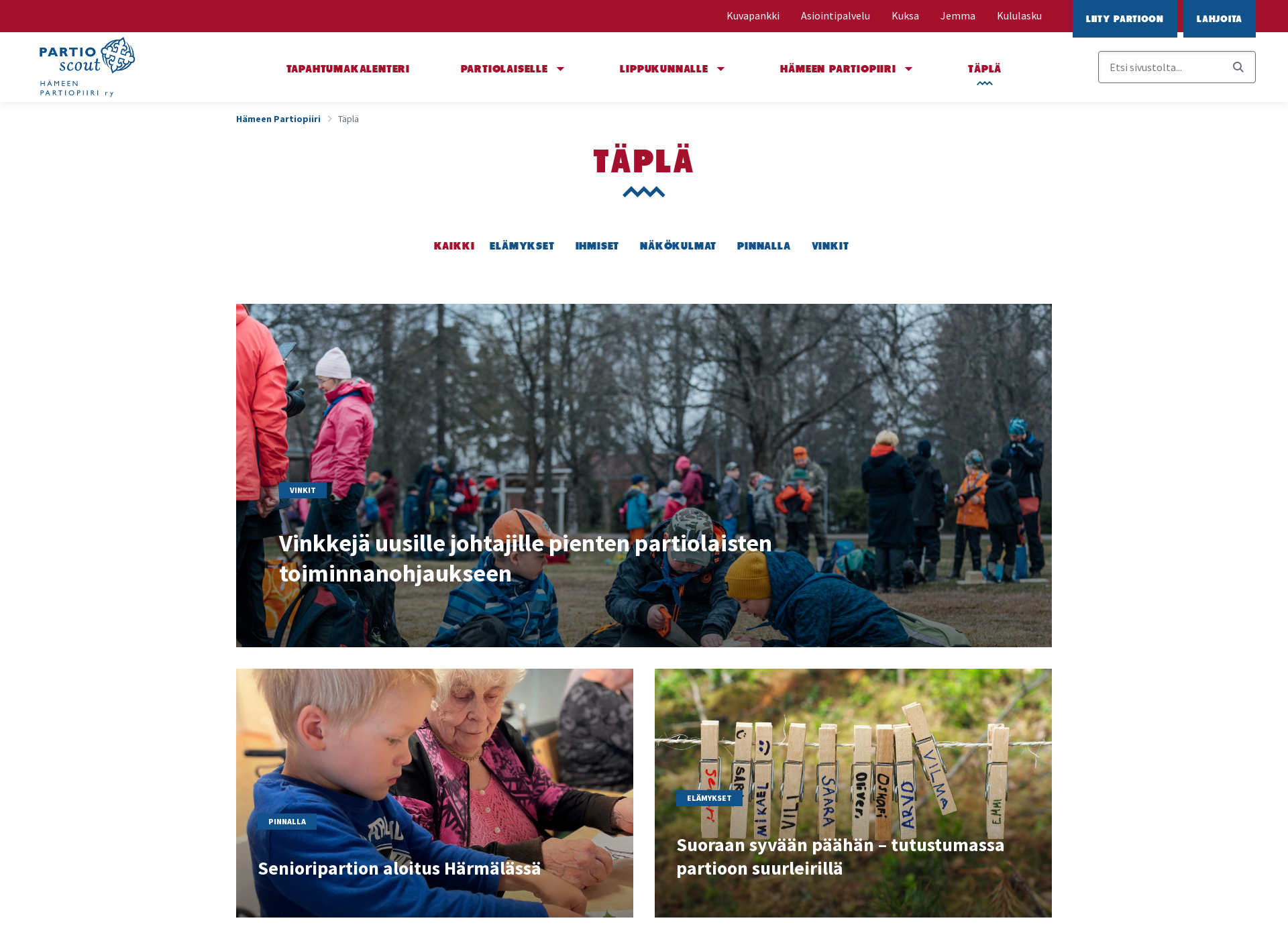 Screenshot for tapla.fi