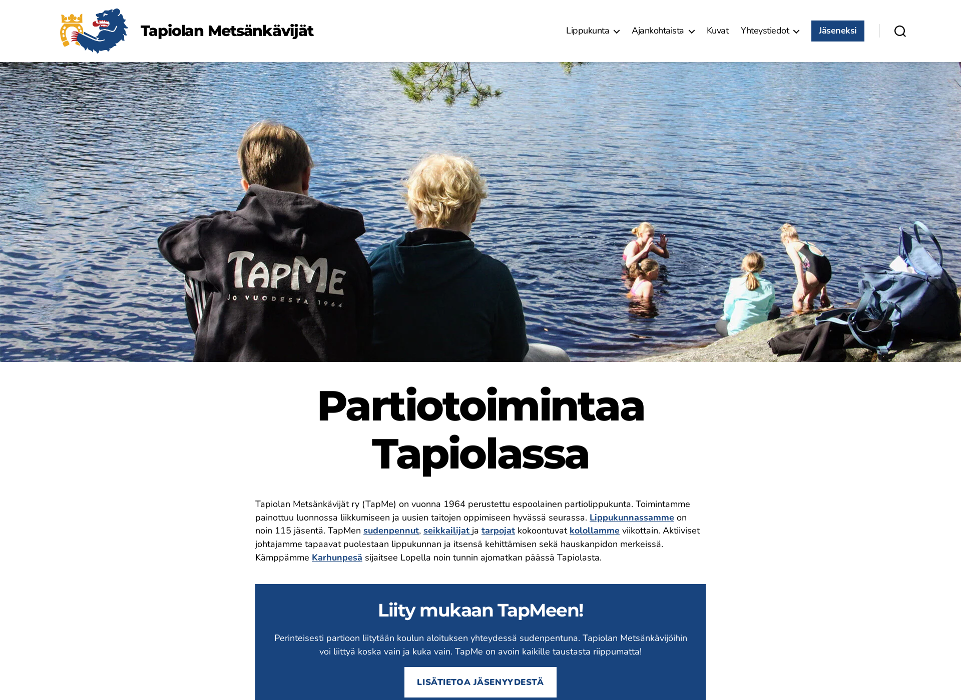 Screenshot for tapme.fi