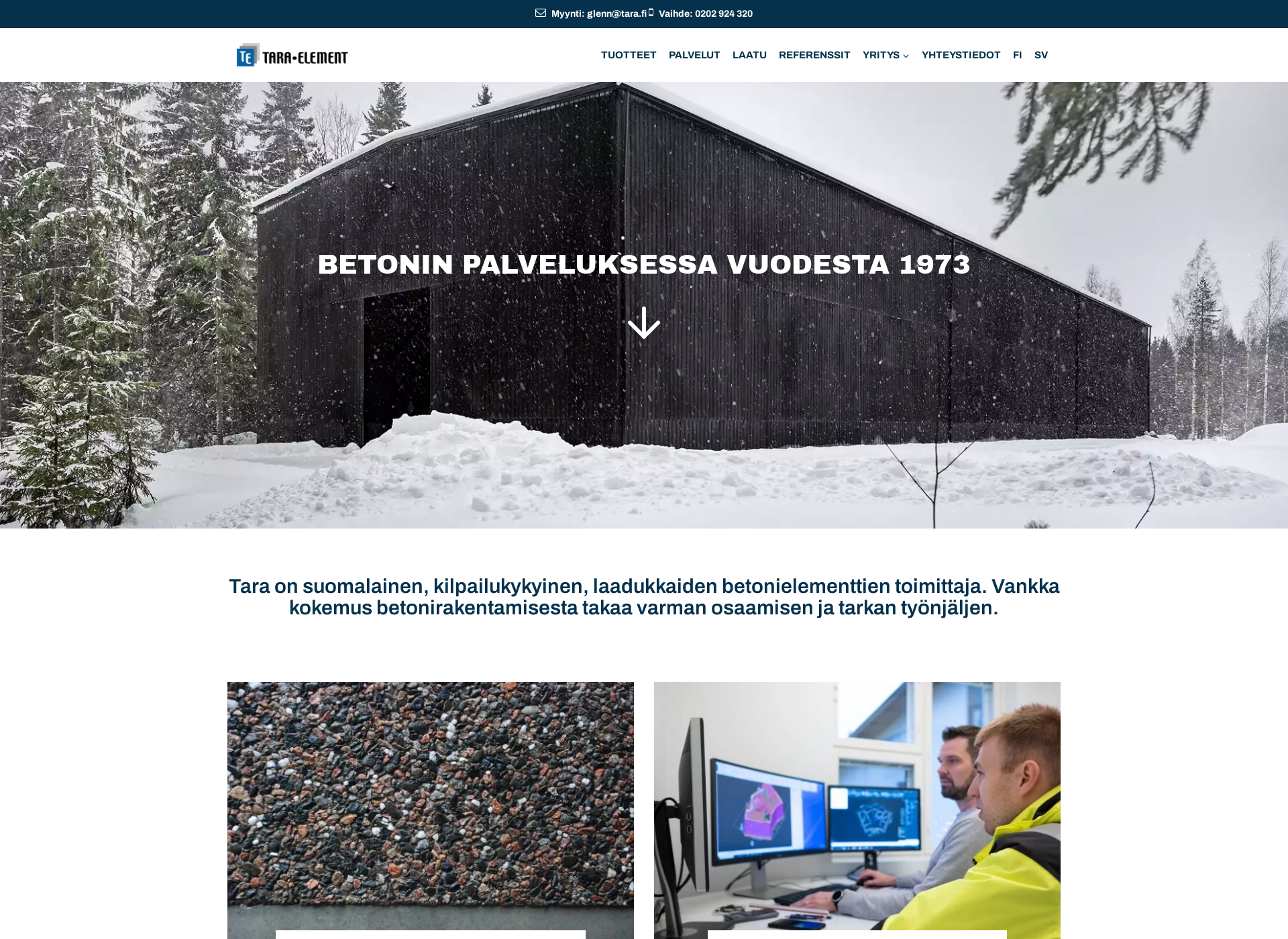 Näyttökuva tara-element.fi
