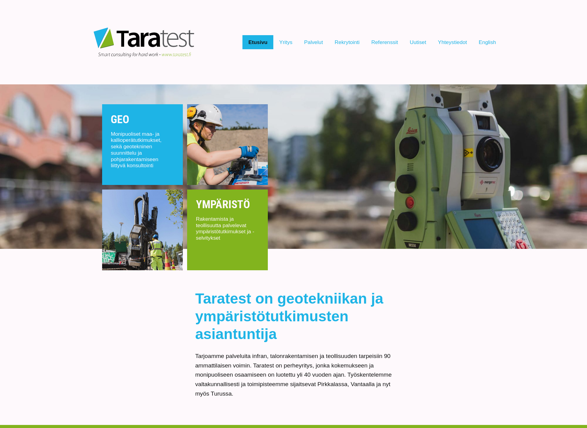 Screenshot for taratest.fi