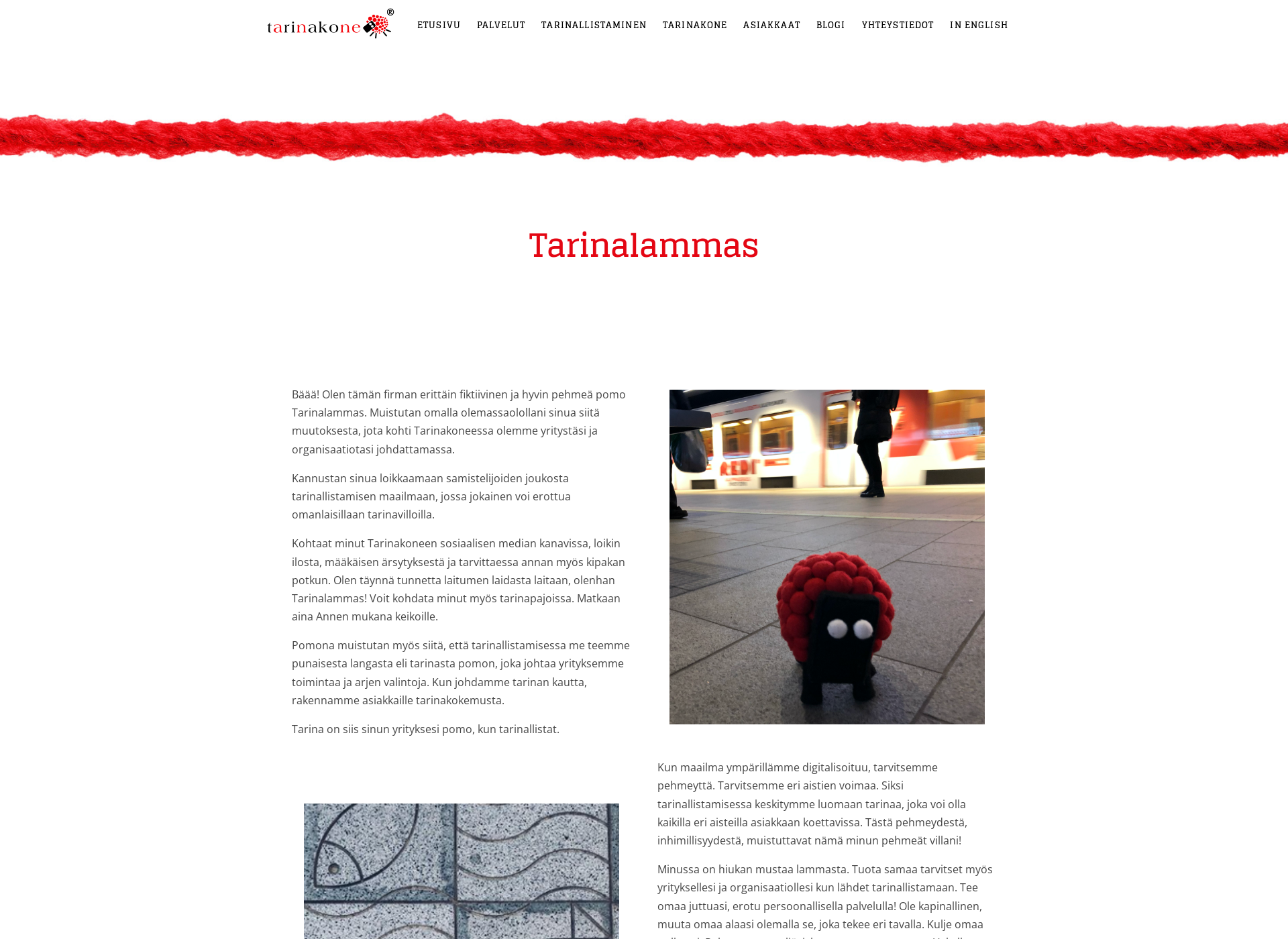 Screenshot for tarinalammas.fi