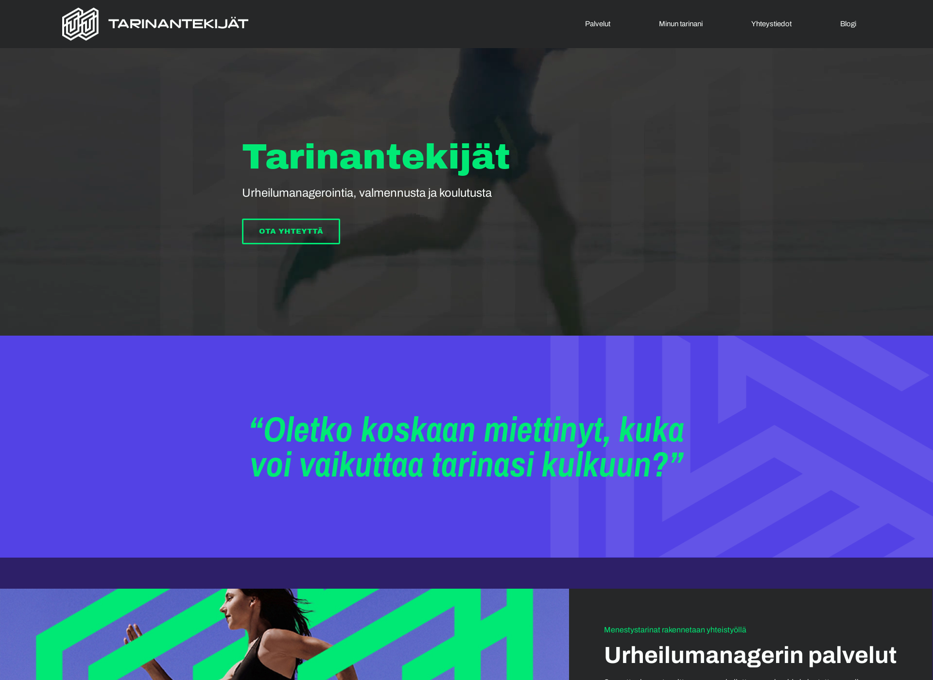 Screenshot for tarinantekijat.fi