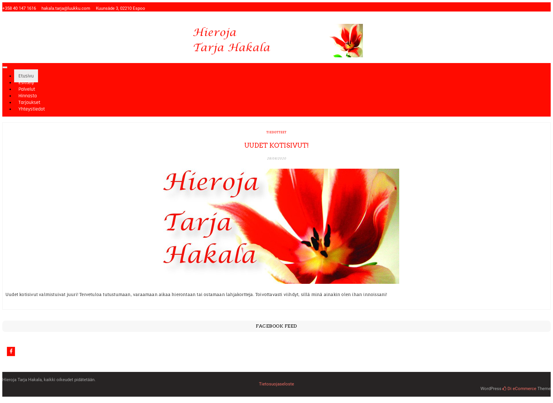 Screenshot for tarjahakala.fi
