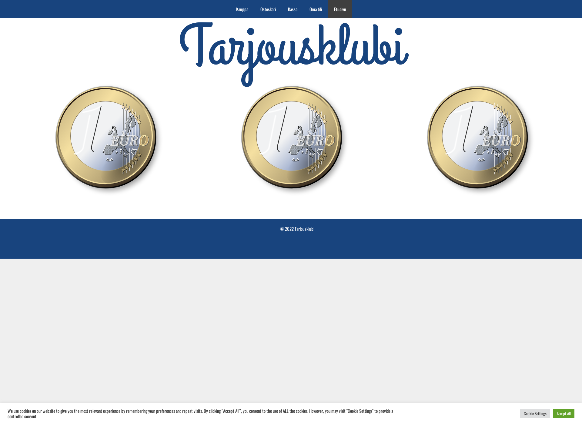 Skärmdump för tarjousklubi.fi