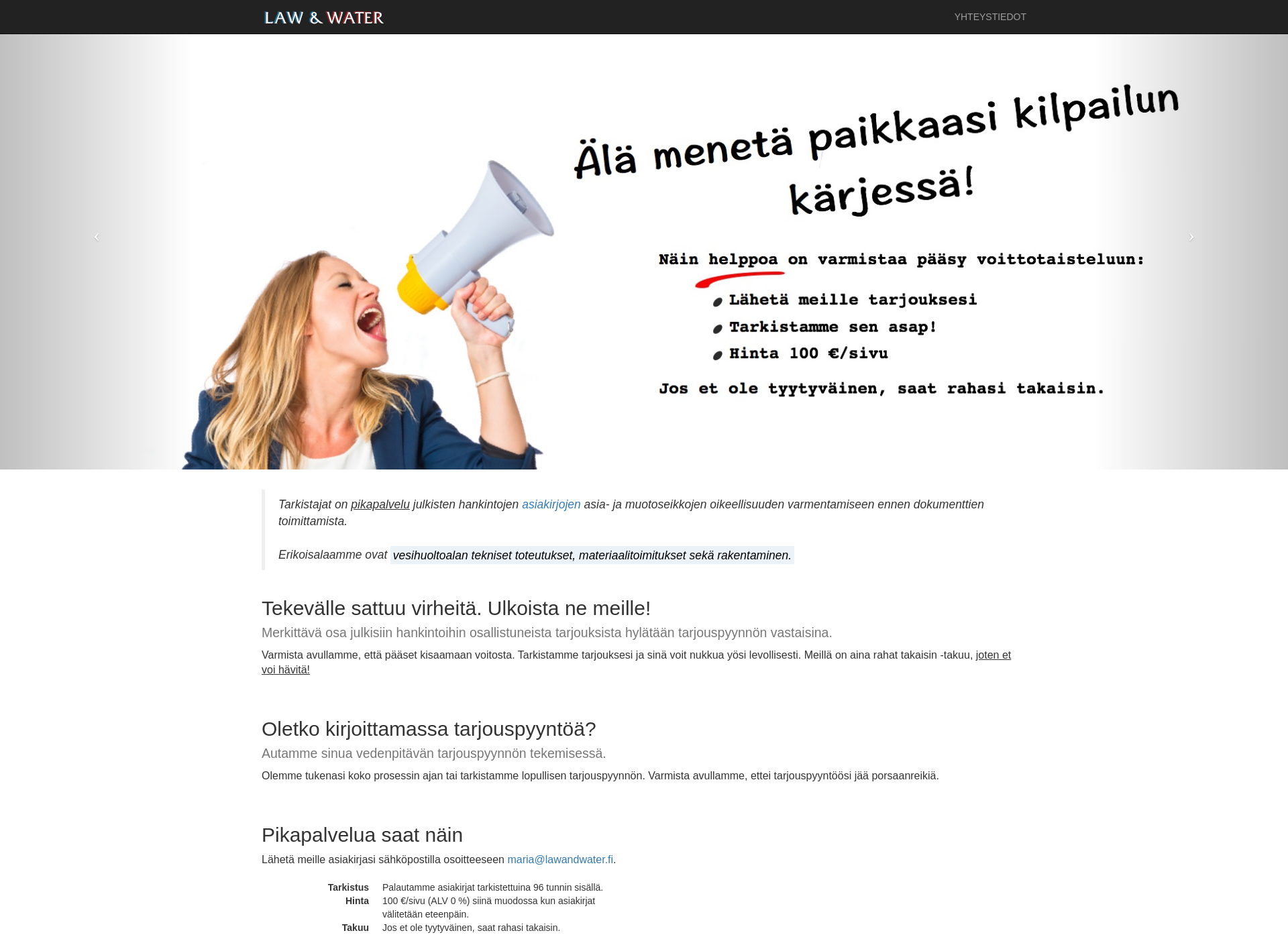 Skärmdump för tarkistajat.fi