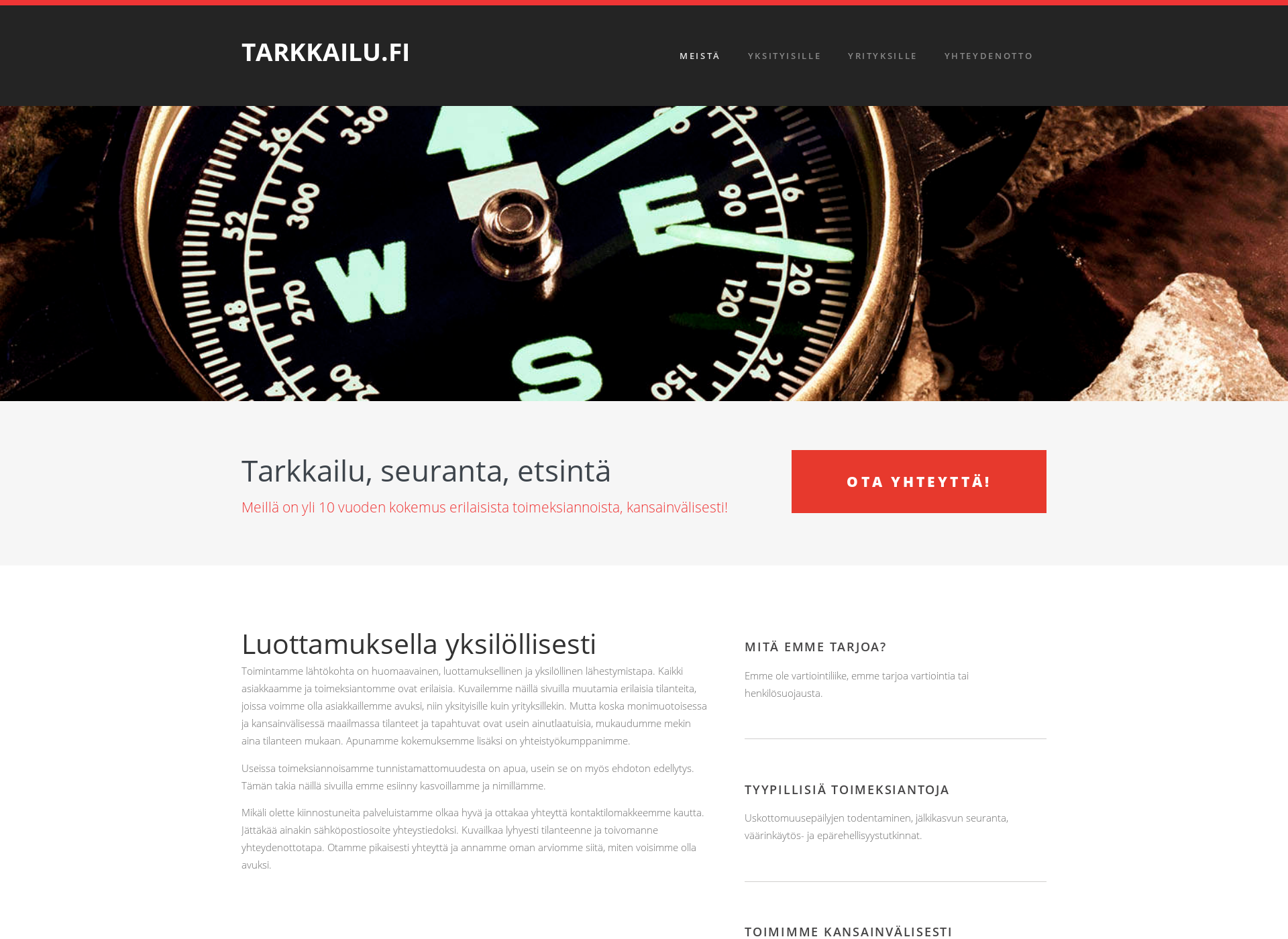 Screenshot for tarkkailu.fi