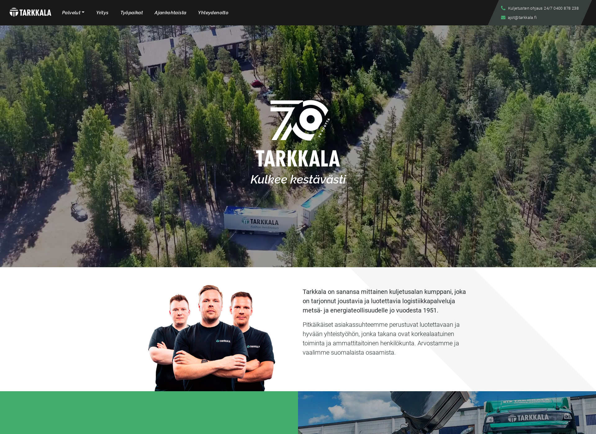 Screenshot for tarkkala.fi