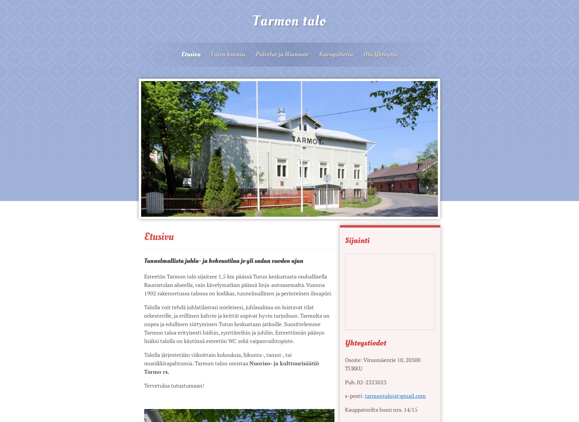 Screenshot for tarmontalo.fi