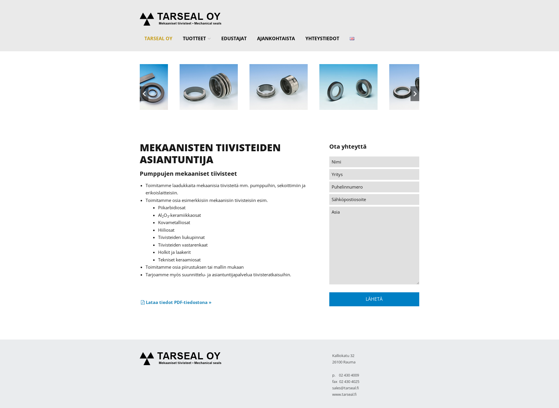 Screenshot for tarseal.fi