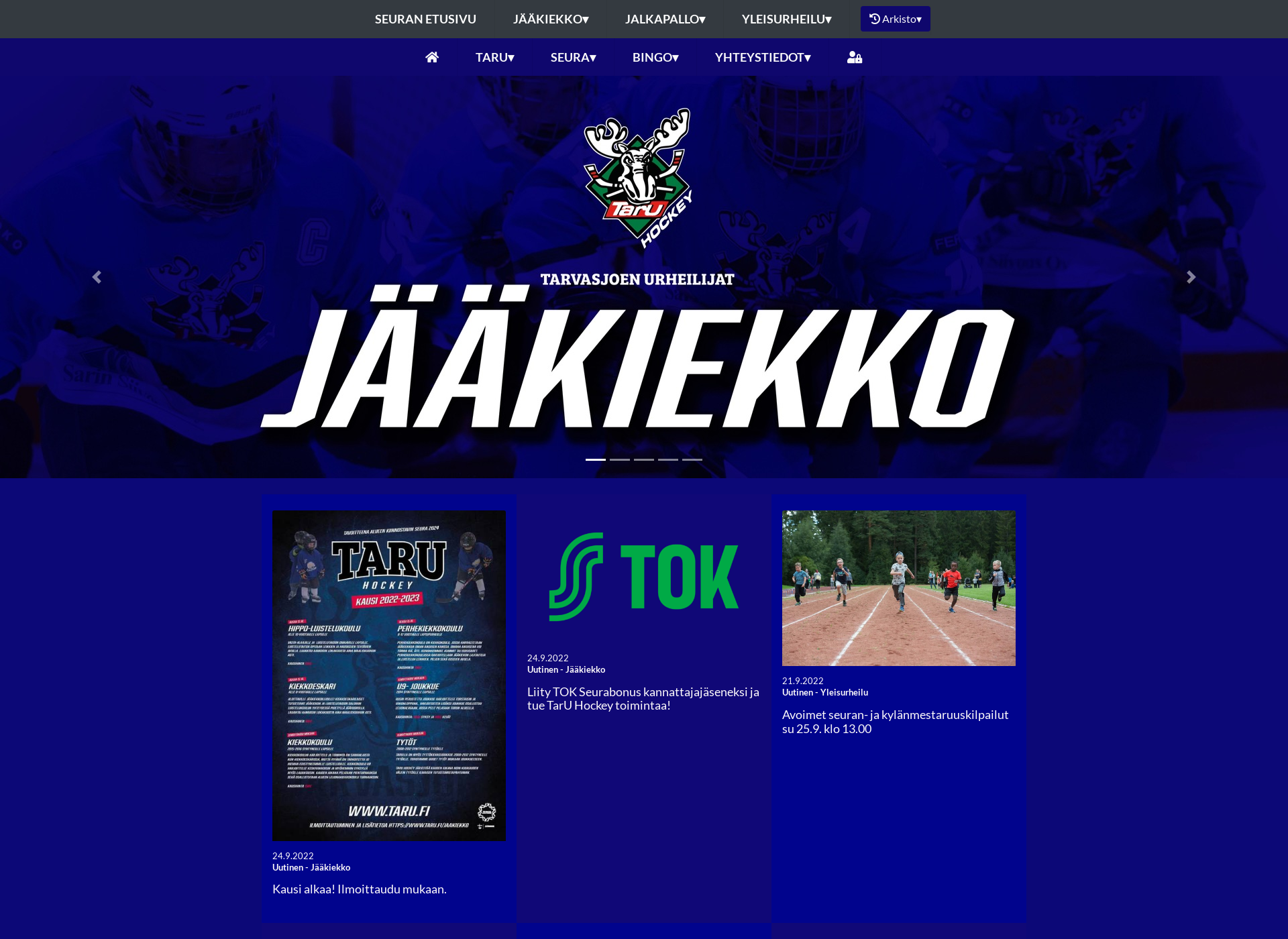 Screenshot for taru.fi