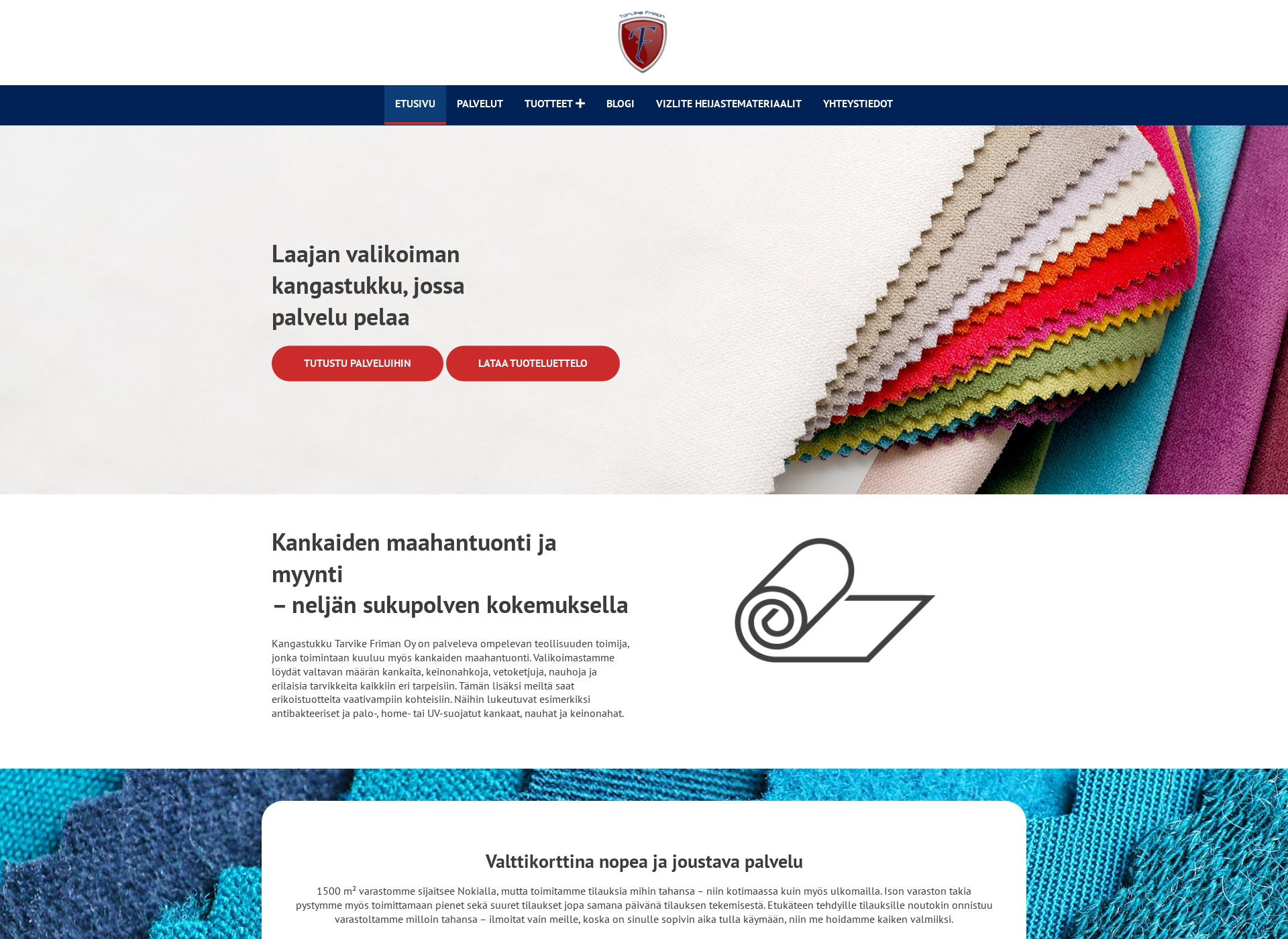 Screenshot for tarvikefriman.fi