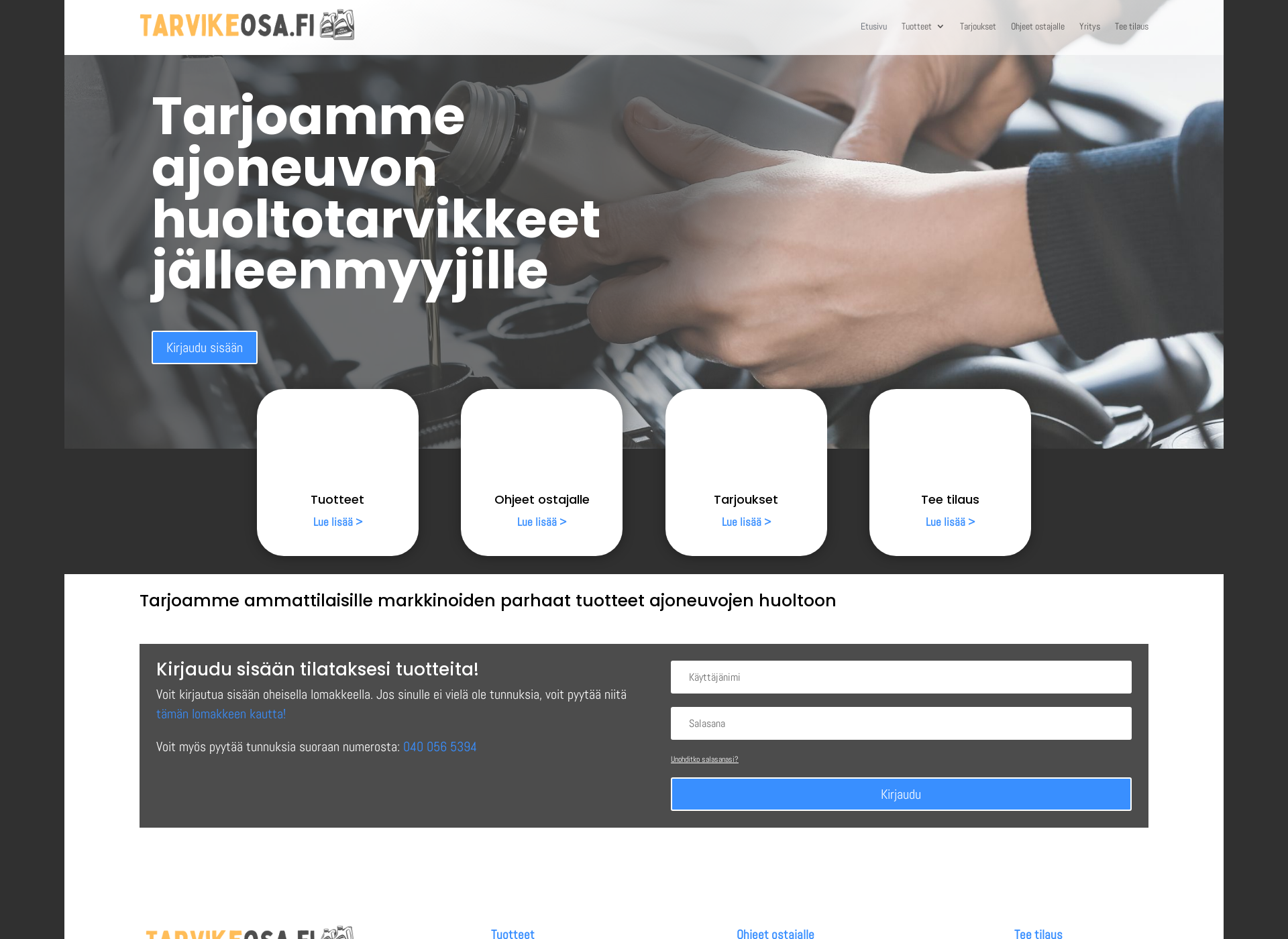 Screenshot for tarvikeosa.fi