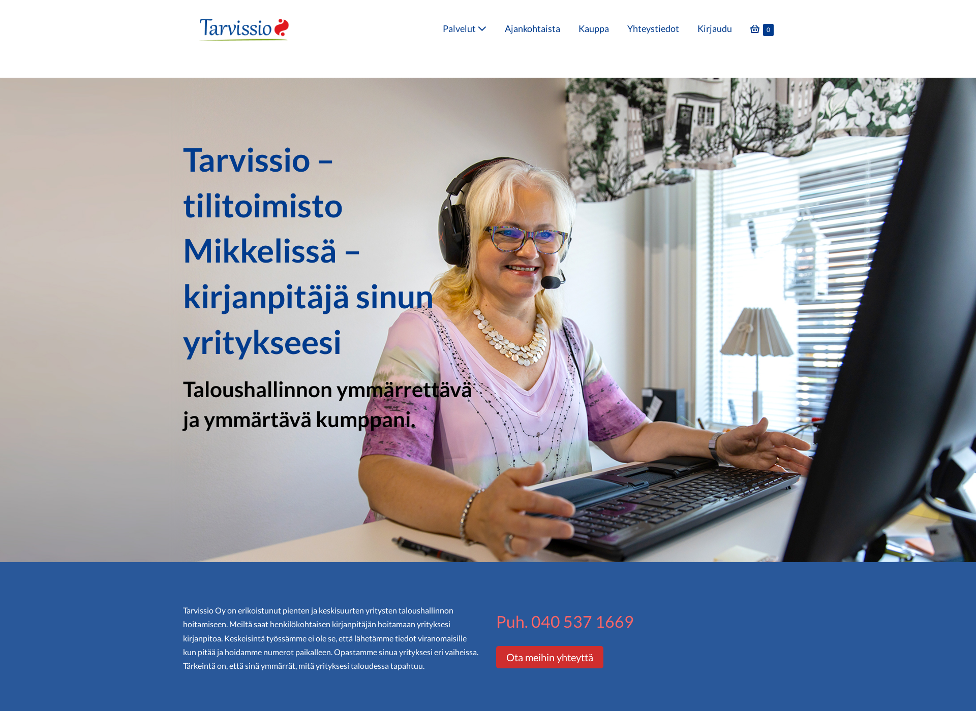 Screenshot for tarvissio.fi
