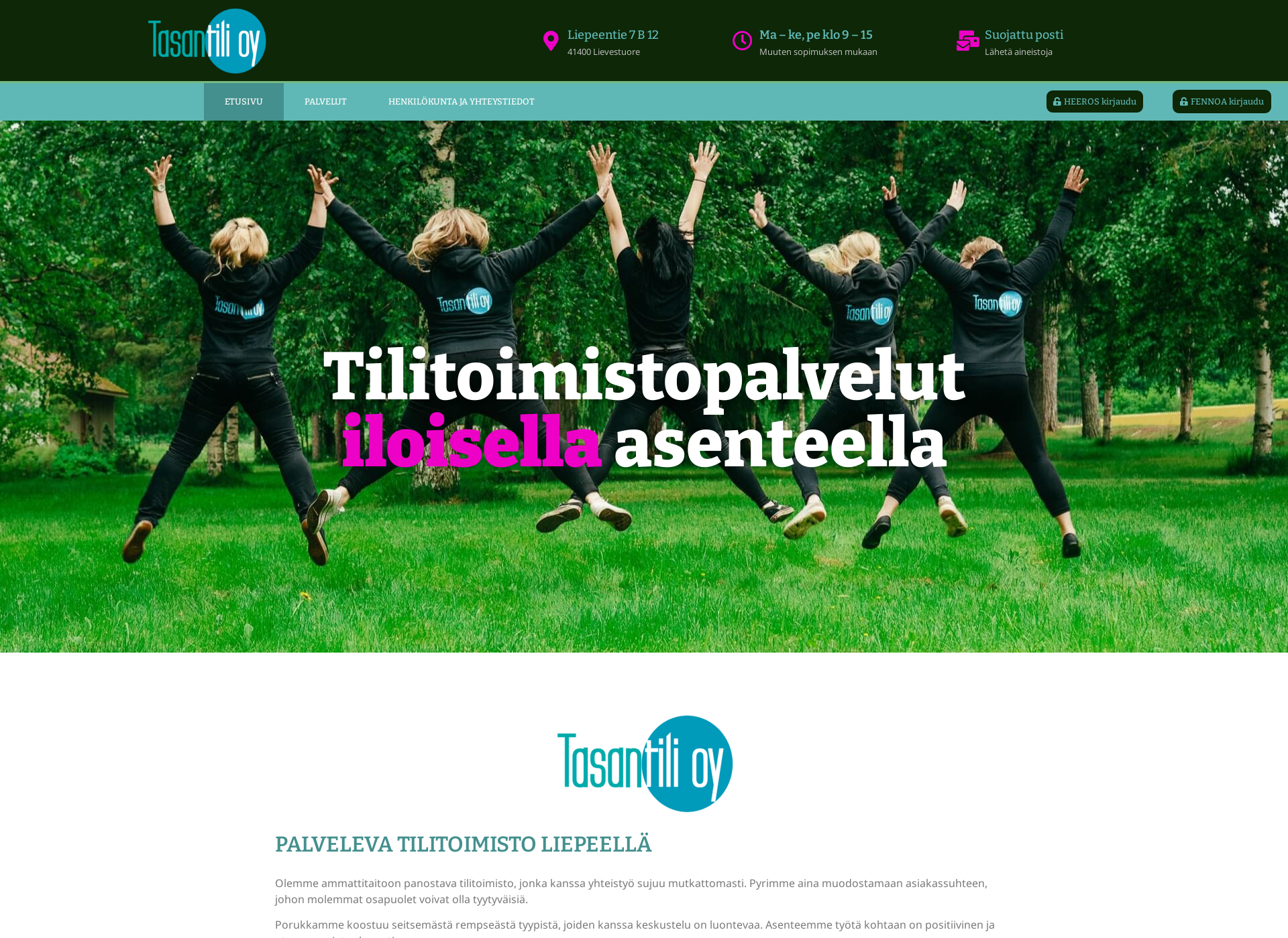 Skärmdump för tasantili.fi