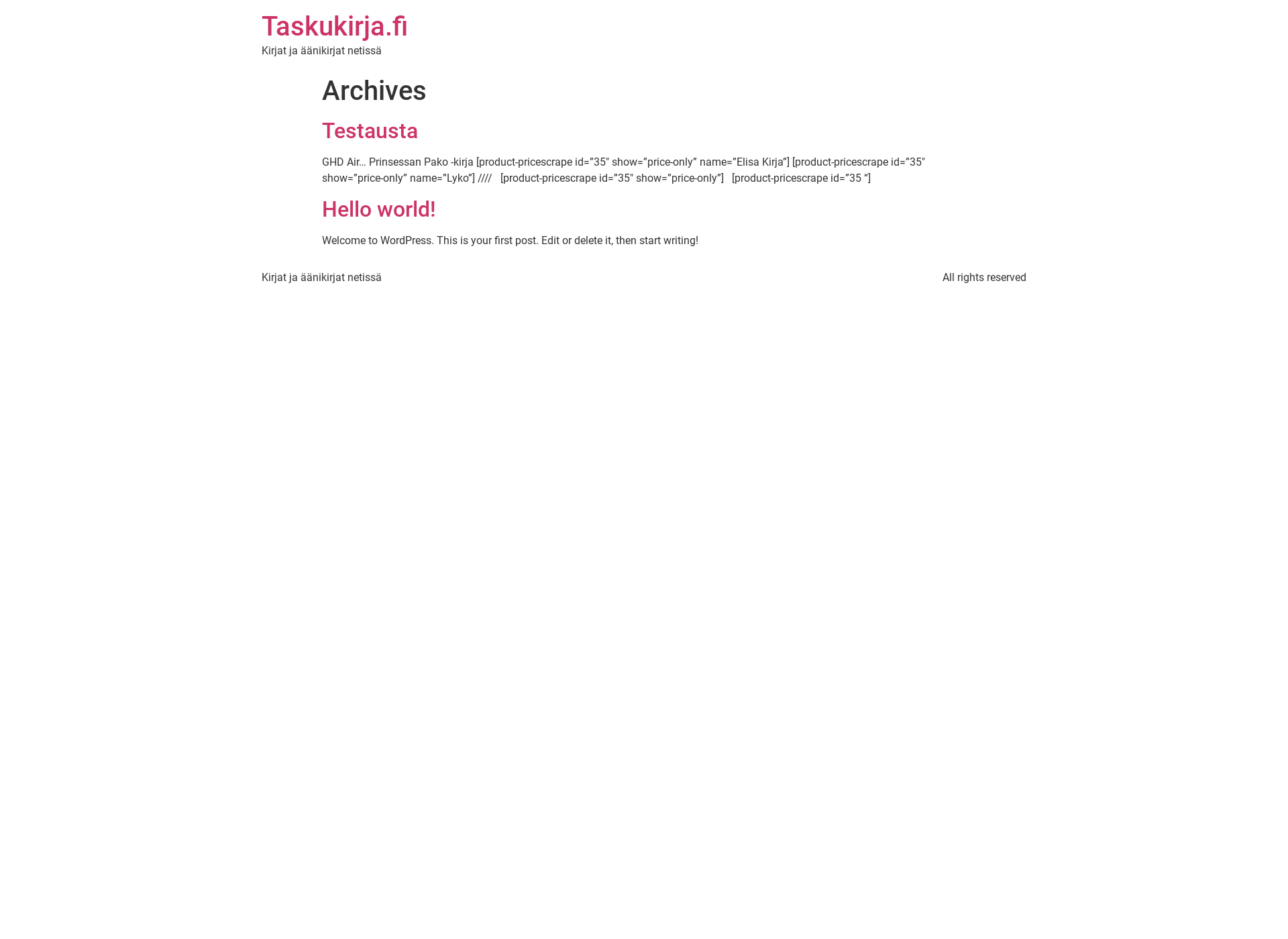 Screenshot for taskukirja.fi