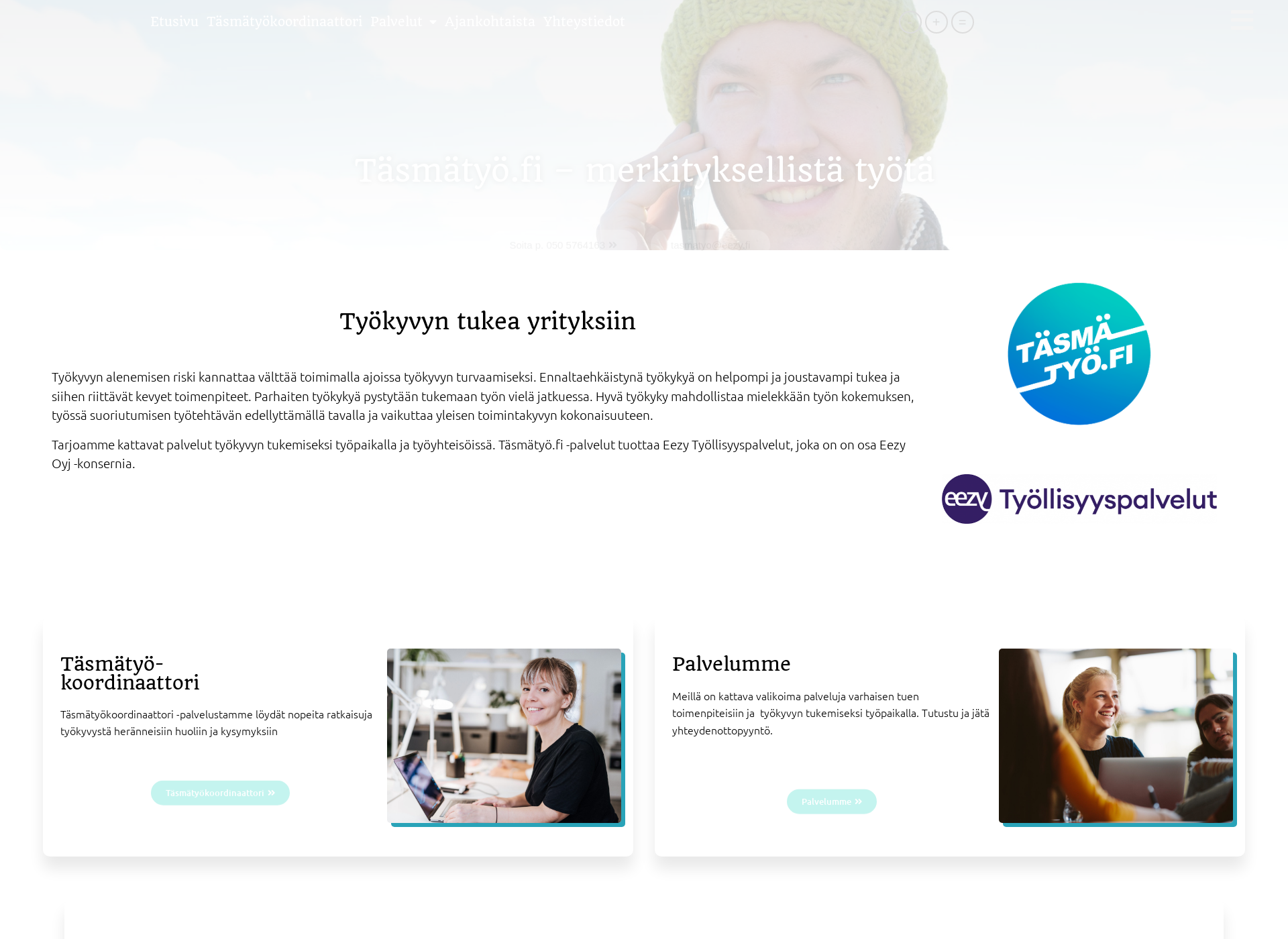 Screenshot for tasmatyo.fi