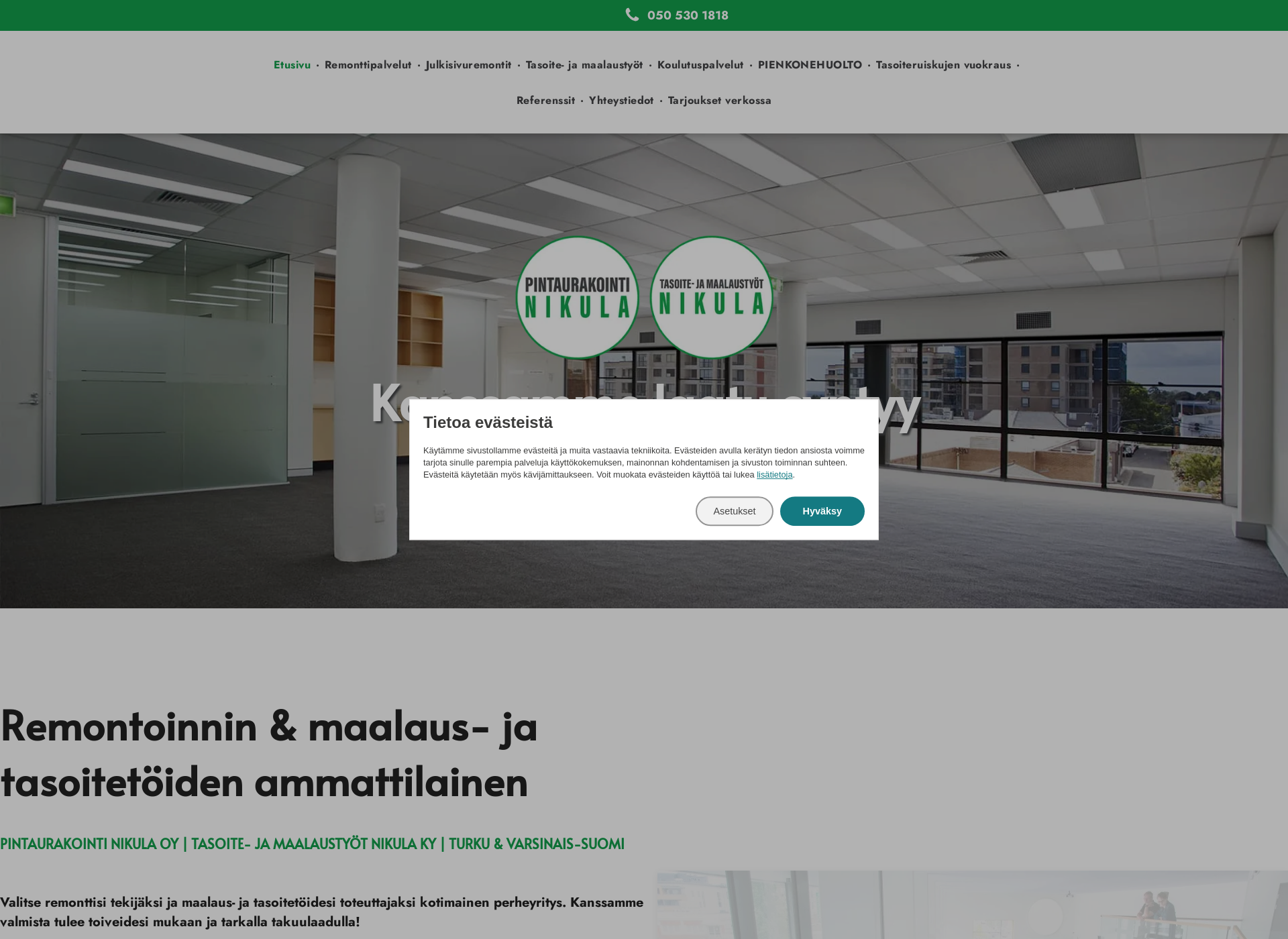 Screenshot for tasoitenikula.fi