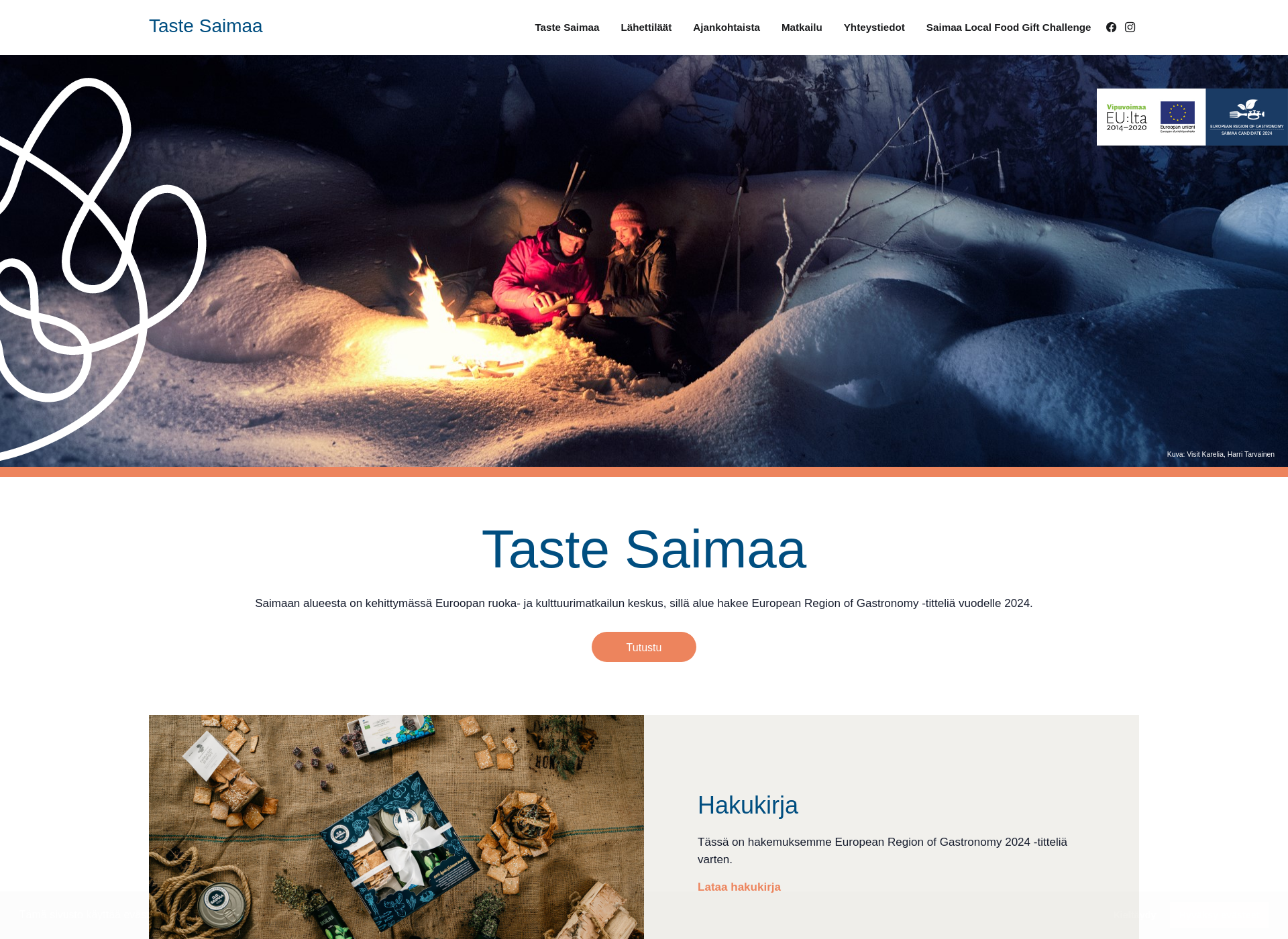 Screenshot for tastesaimaa.fi