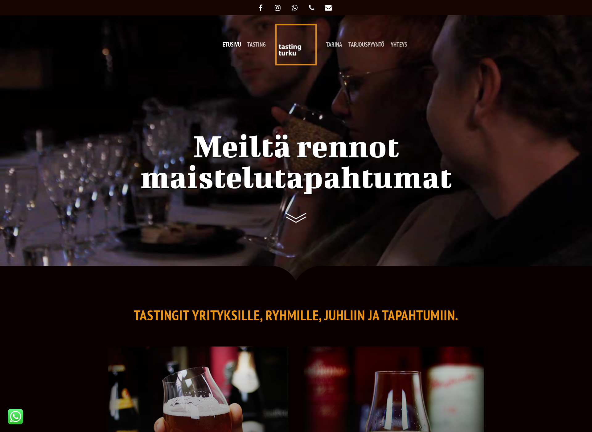 Skärmdump för tastingturku.fi
