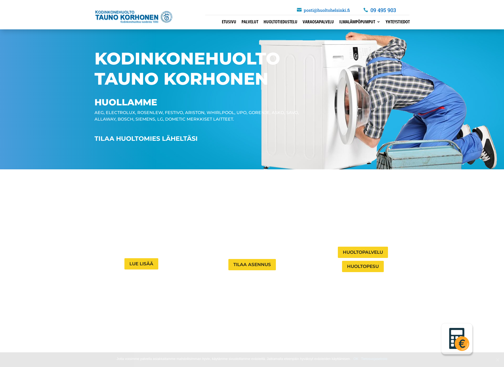 Screenshot for taunokorhonen.fi
