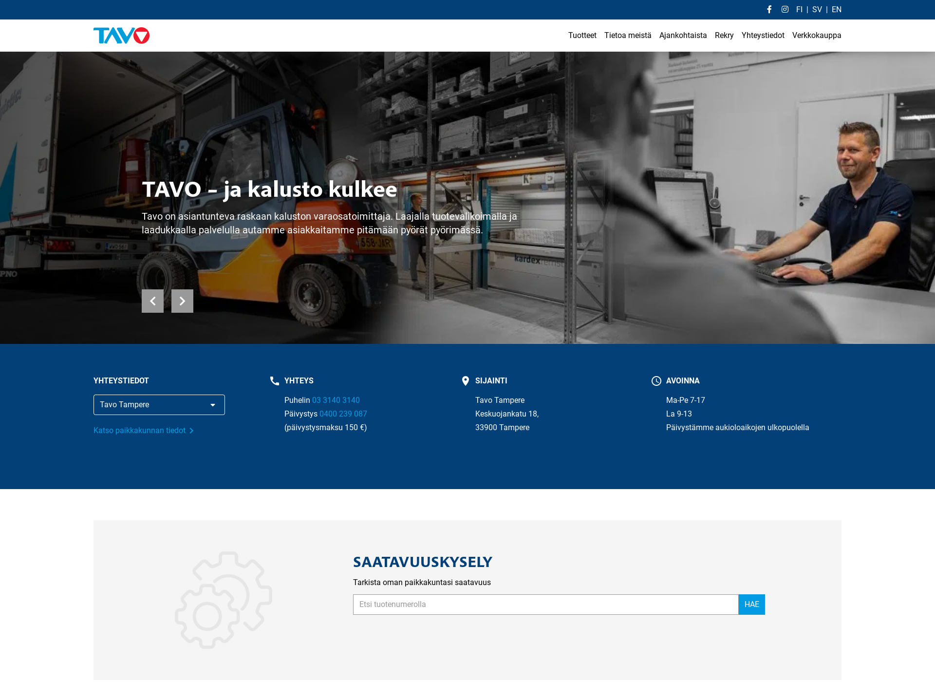 Screenshot for tavo.fi